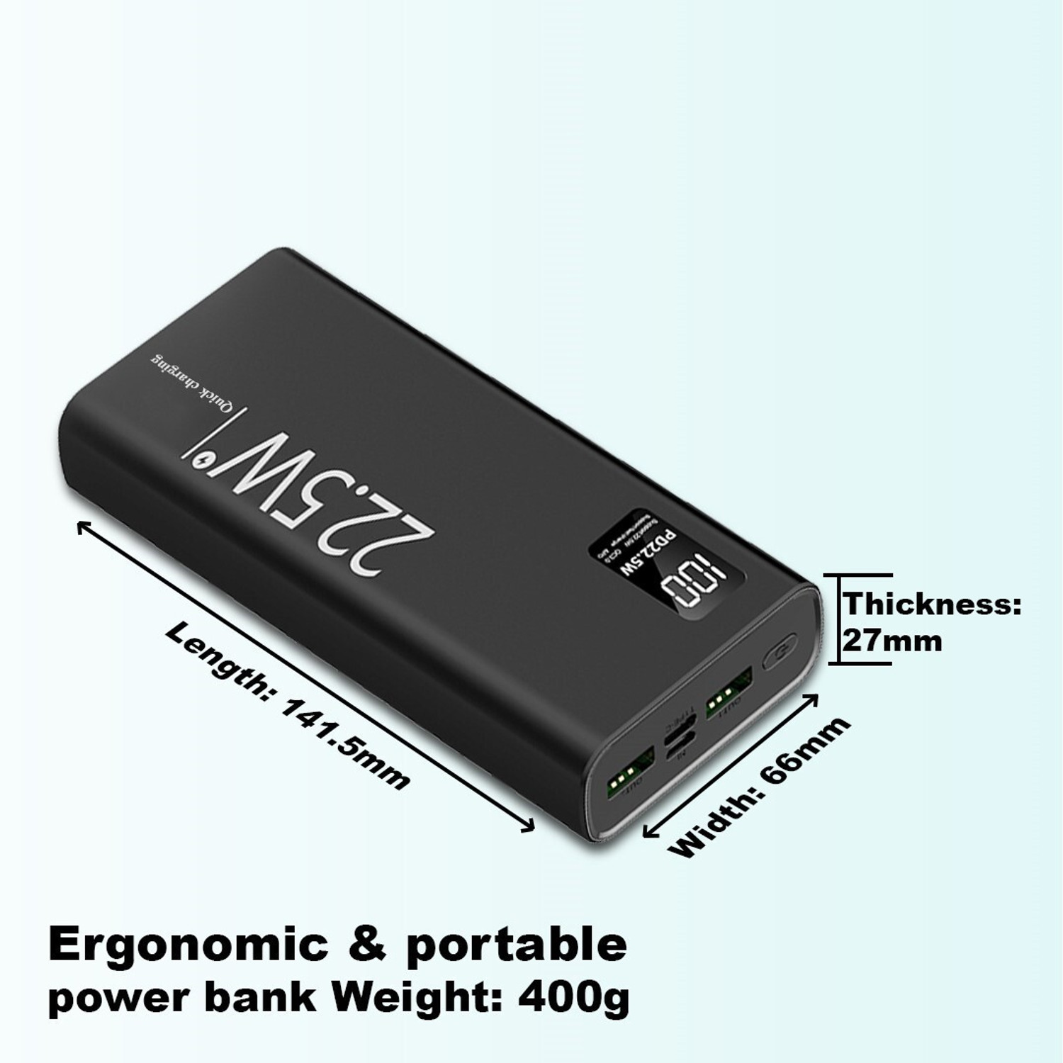 Image of FAHIG 30000 mAh 22.5 W Compact Pocket Size Power Bank
