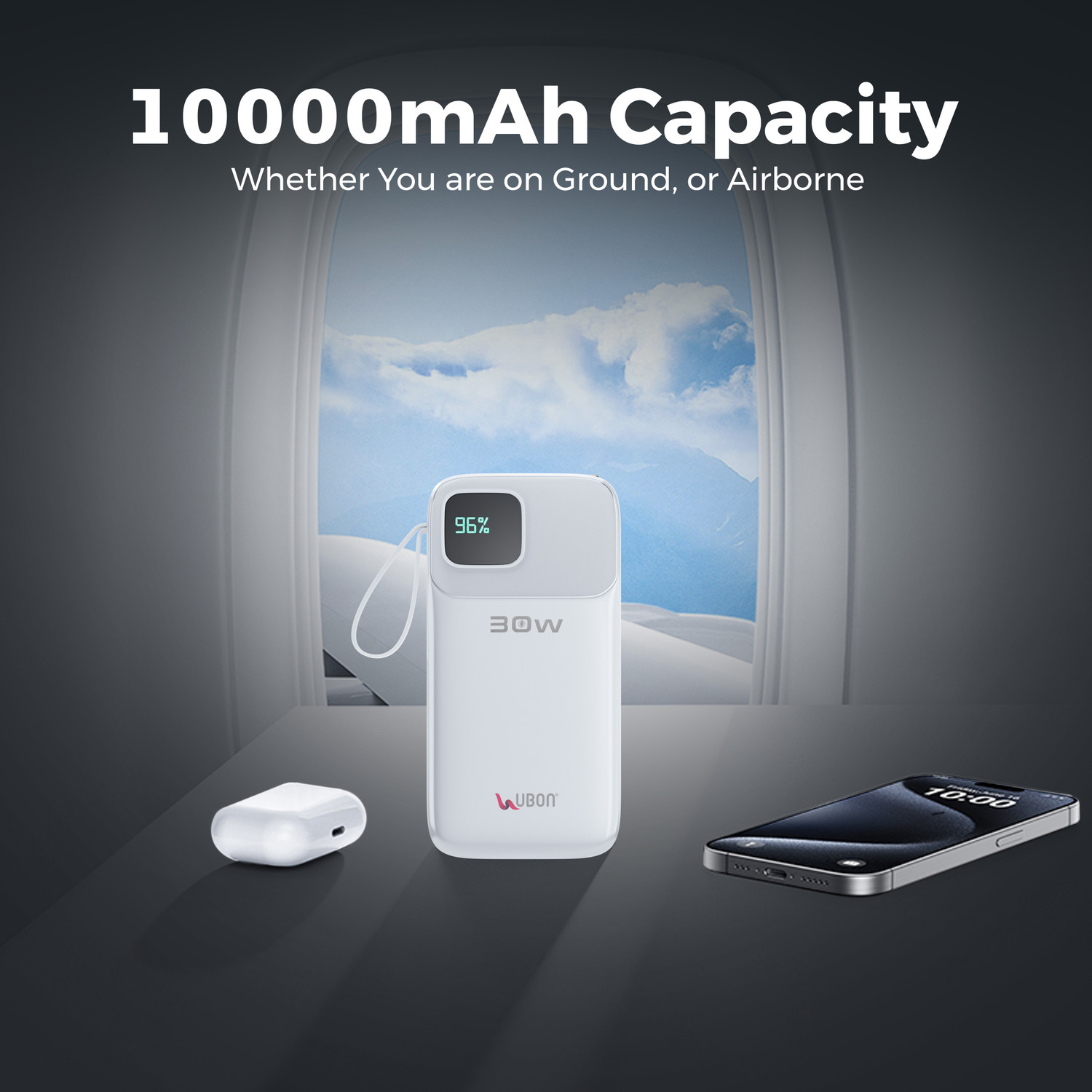 Image of Ubon 10000 mAh 30 W Pocket Size Power Bank