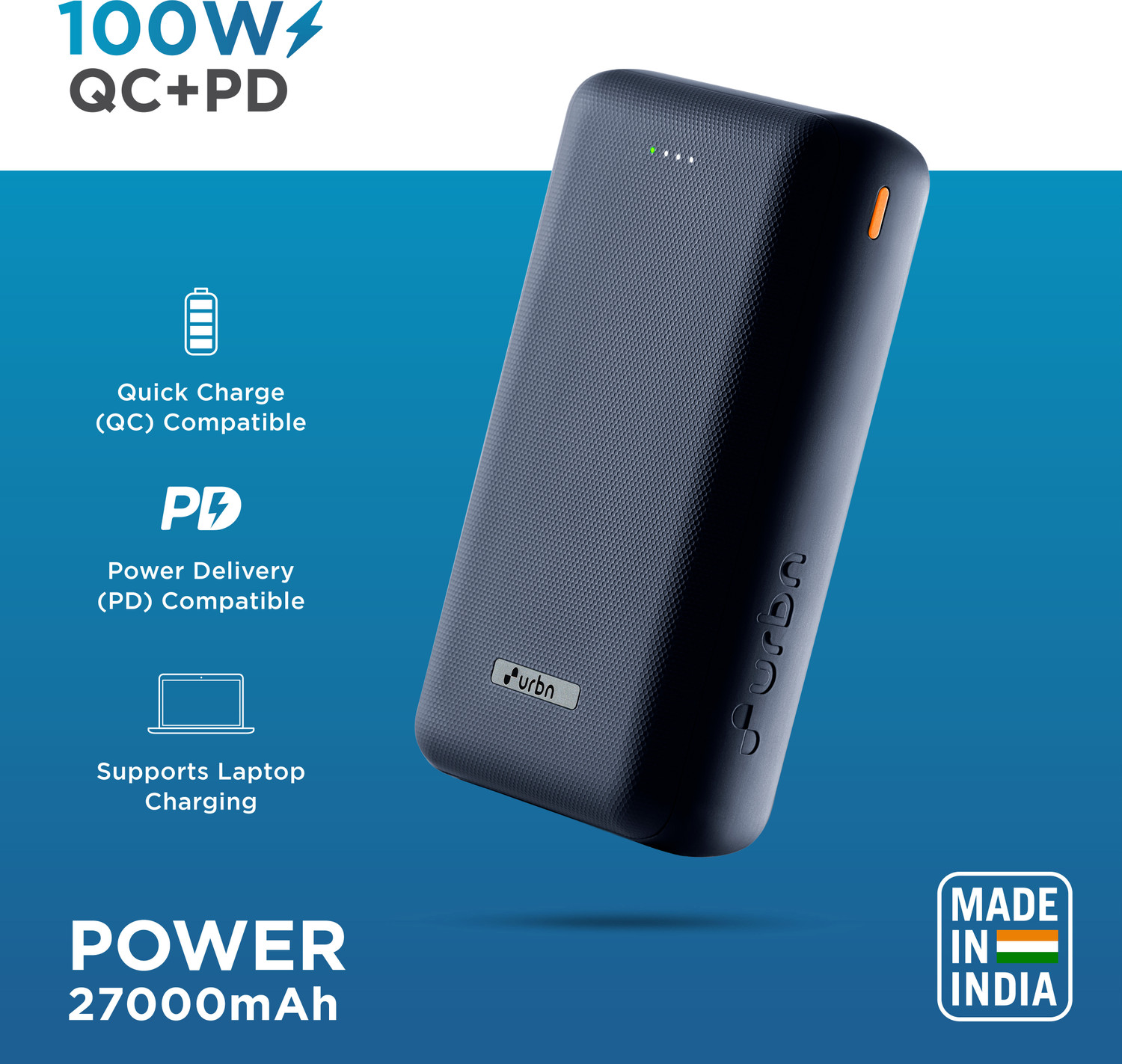 Image of URBN 27000 mAh 100 W Compact Power Bank