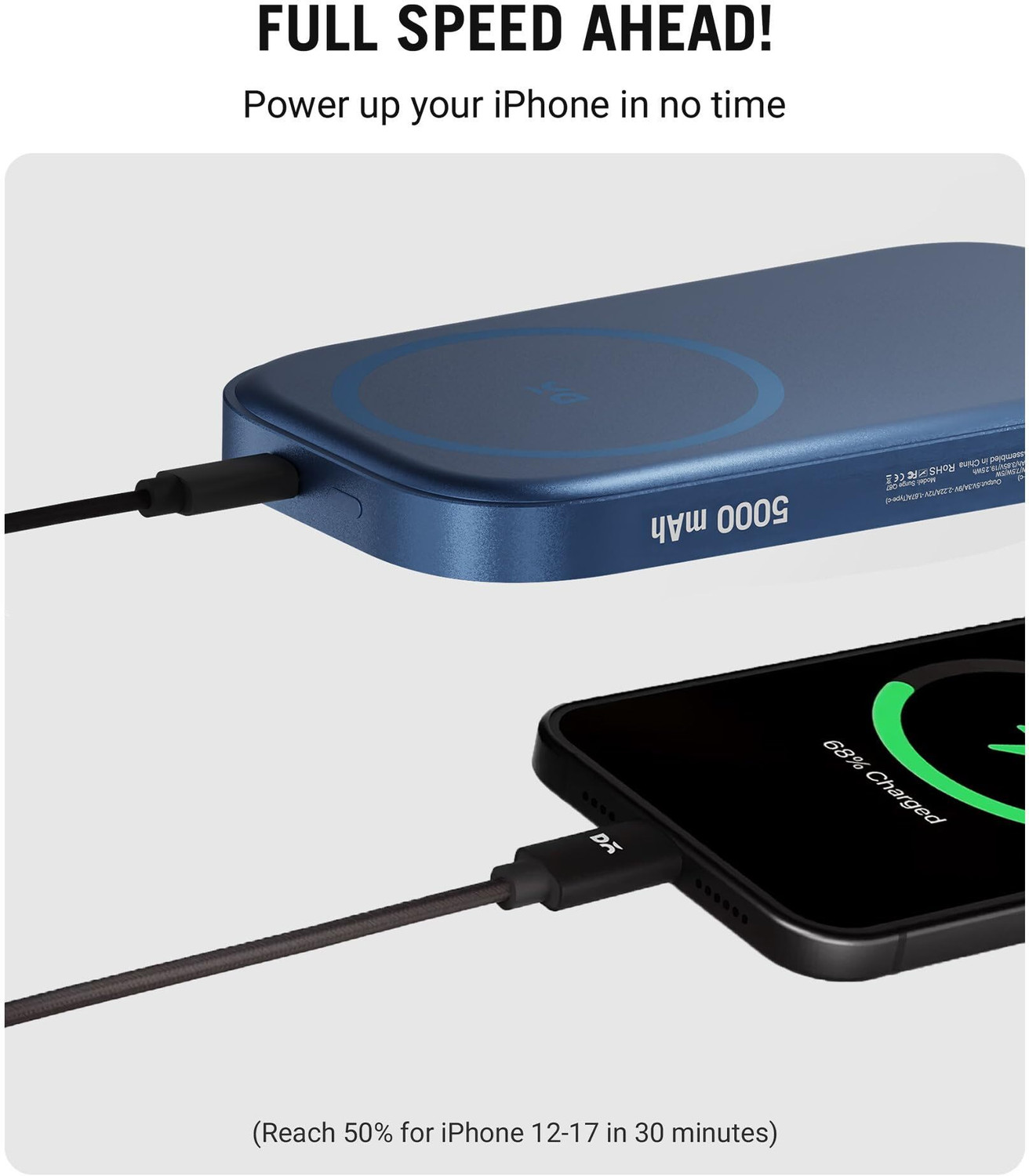 Image of DailyObjects 5000 mAh 20 W Wired & Wireless With MagSafe Compact Pocket Size Power Bank
