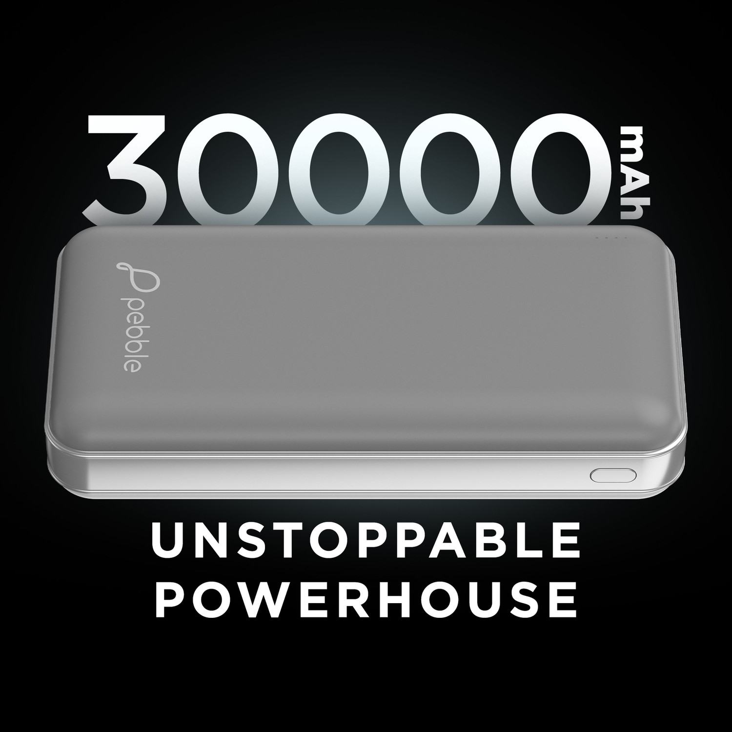 Image of Pebble 30000 mAh Compact Pocket Size Power Bank