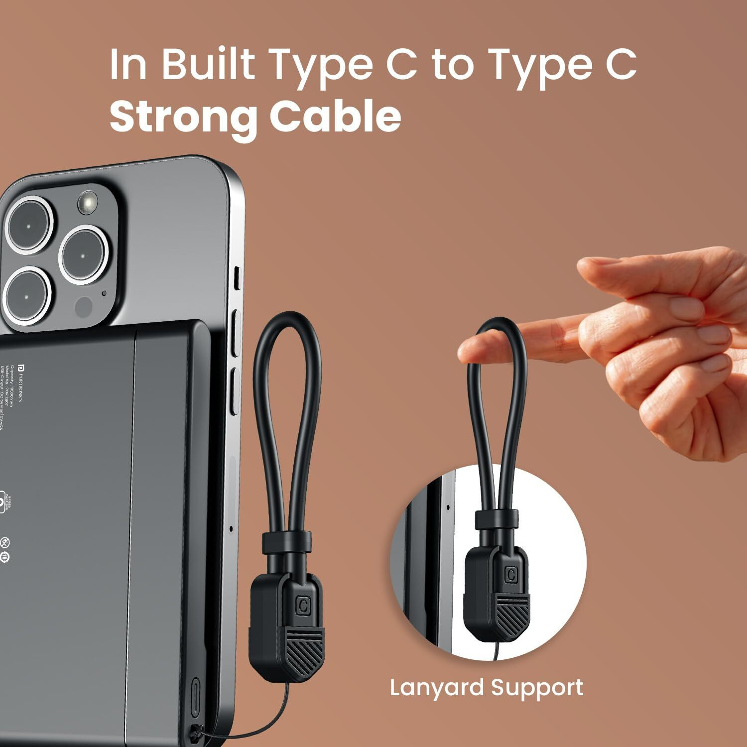 Image of Portronics 10000 mAh 22.5 W Wireless Compact Pocket Size Power Bank