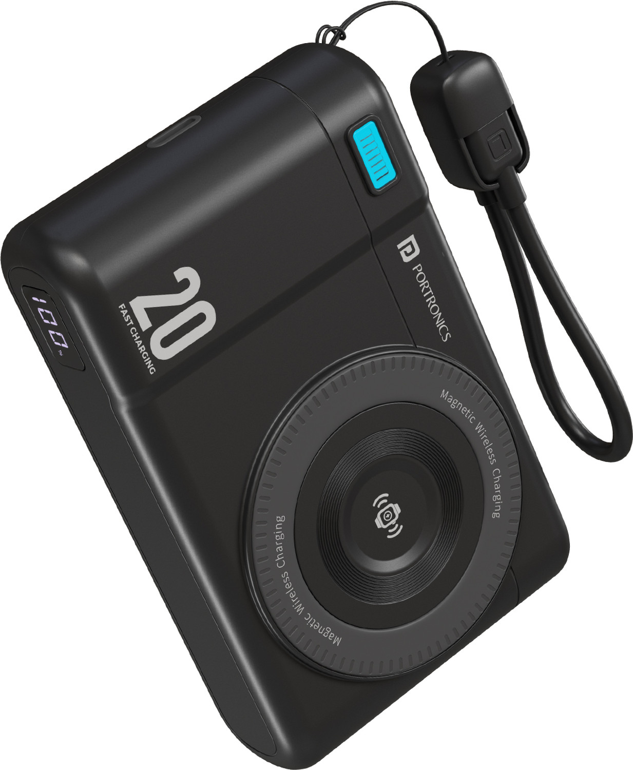 Image of Portronics 20000 mAh 22.5 W Wireless Compact Pocket Size Power Bank