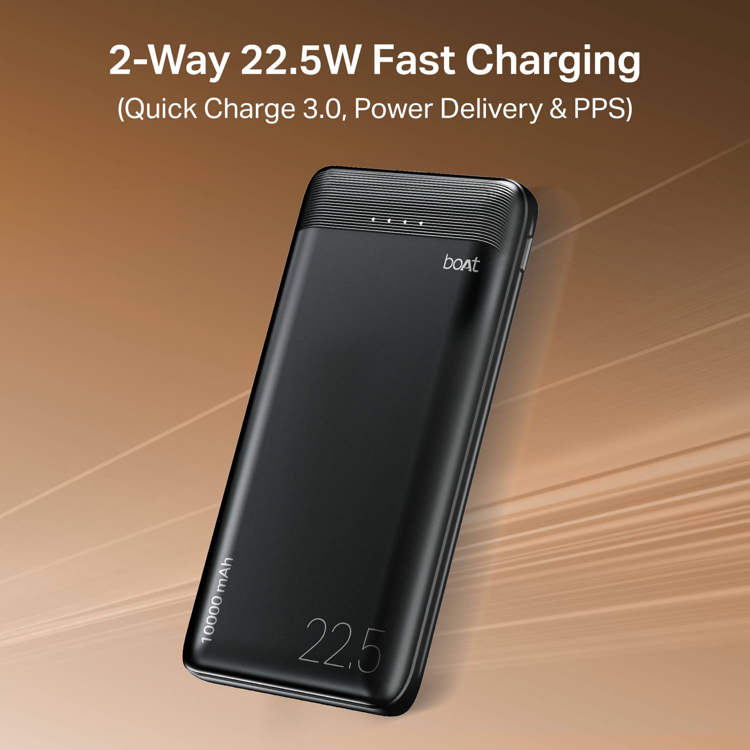 boAt 10000 mAh 22.5W Power Bank Black - Image 5