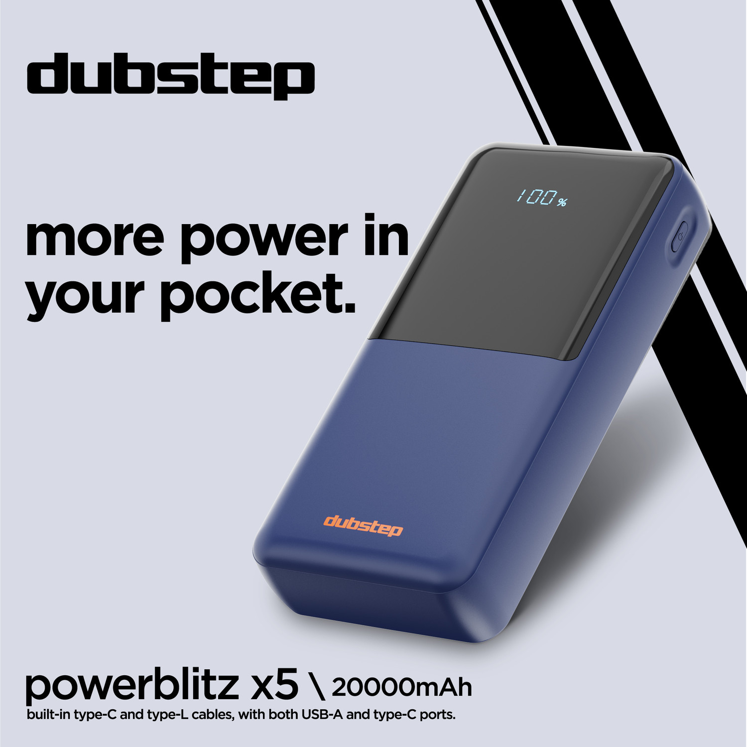 Image of Dubstep 20000 mAh 22.5 W Compact Power Bank