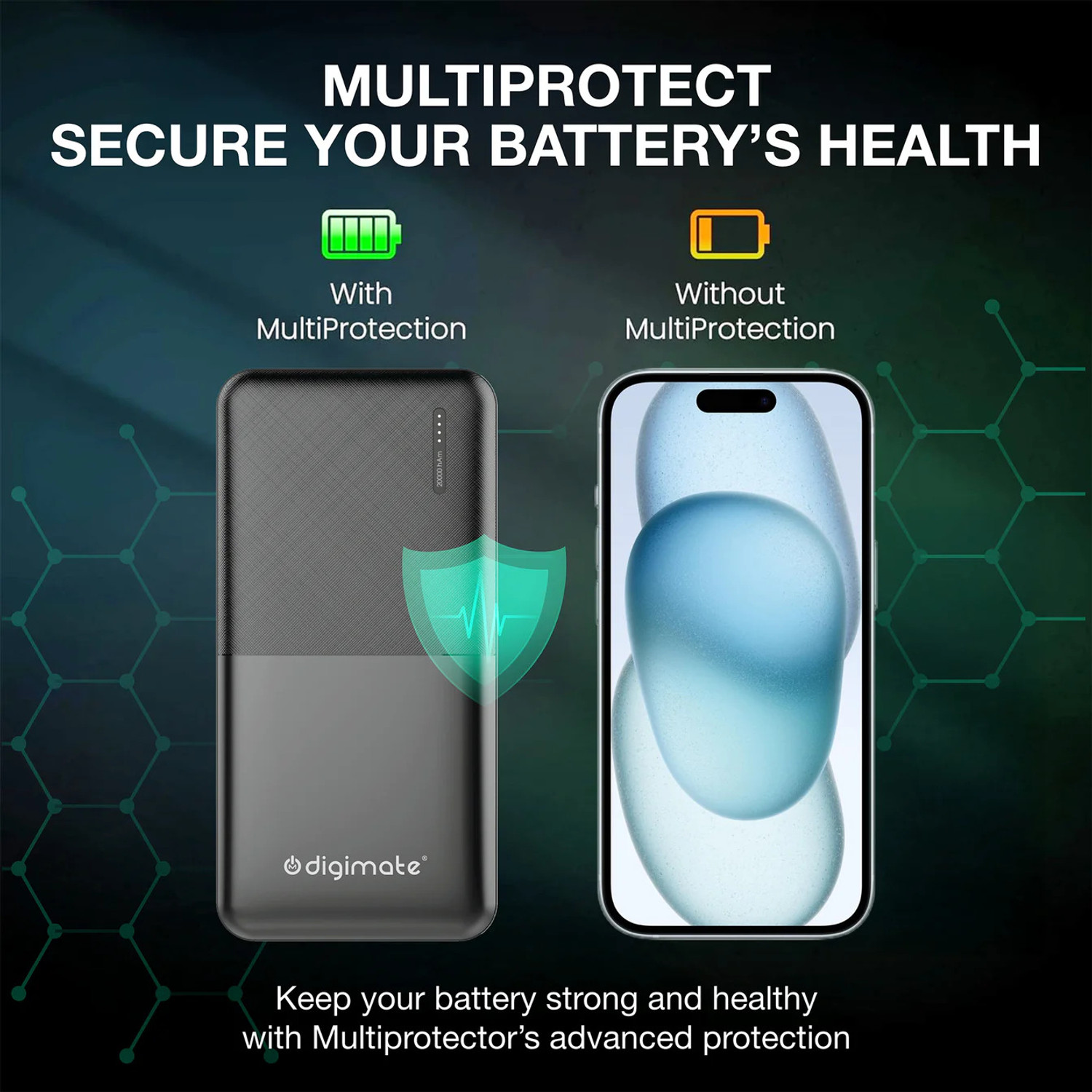 Image of Digimate 20000 mAh 10 W Compact Pocket Size Power Bank