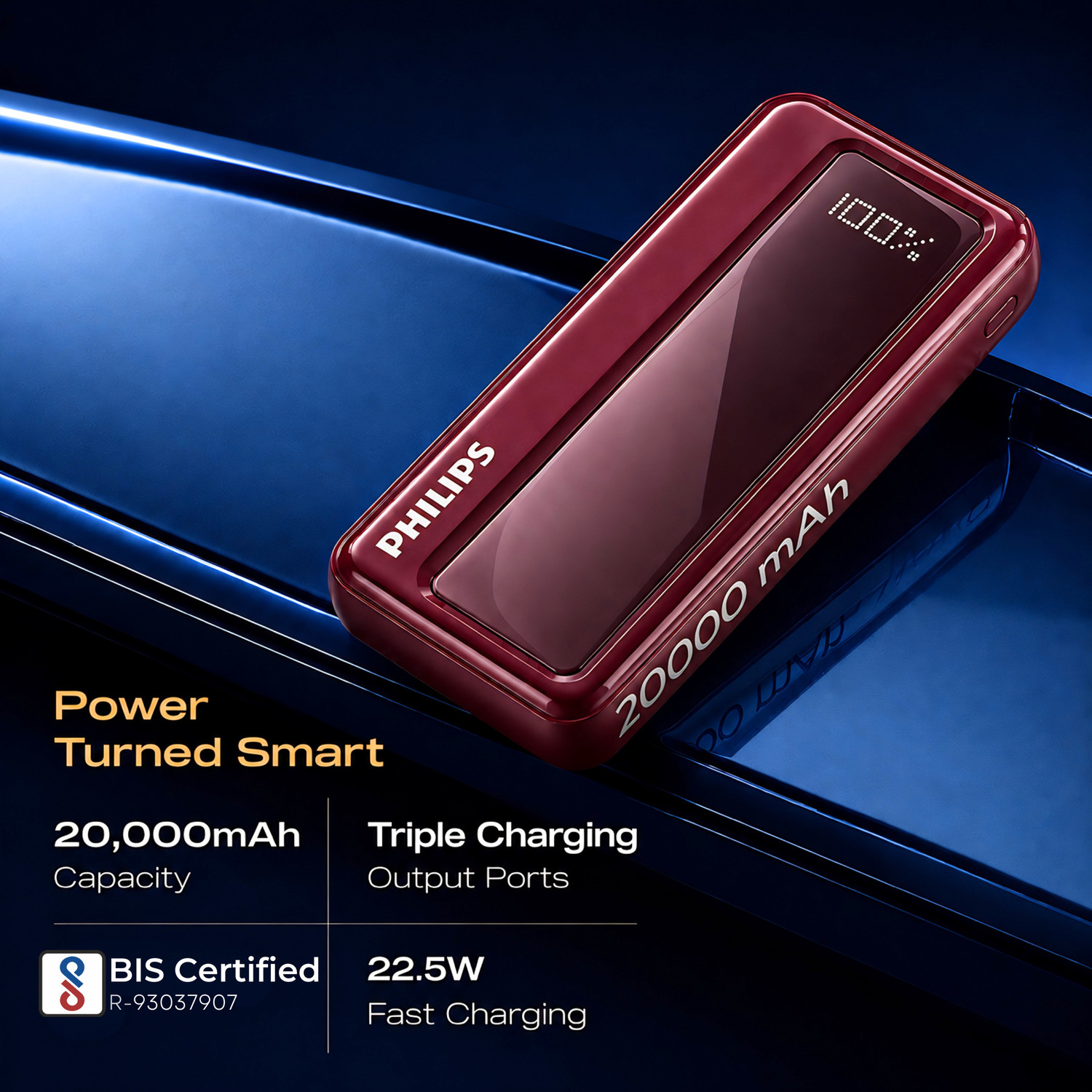 Image of PHILIPS 20000 mAh 22.5 W Power Bank