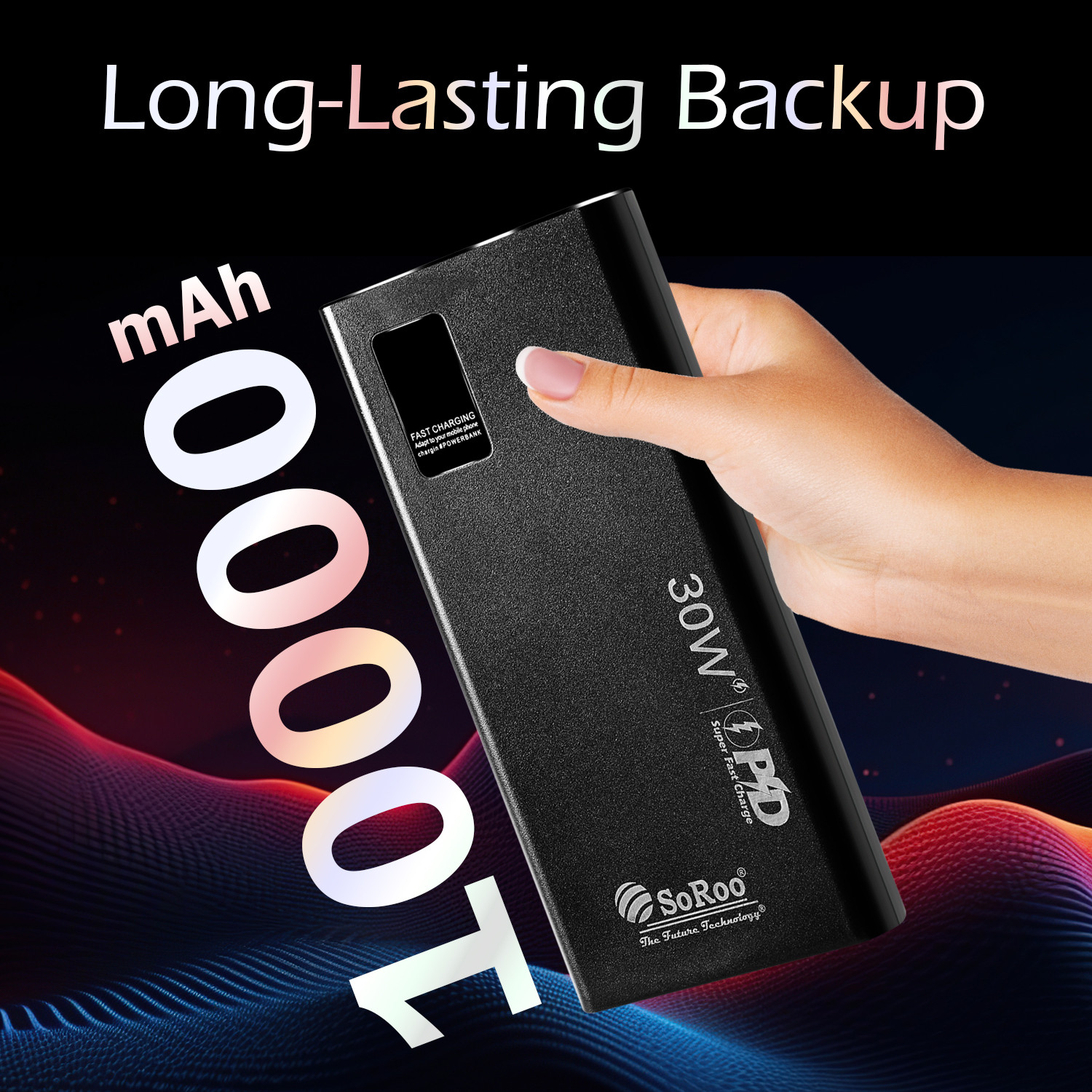 Image of Soroo Future 10000 mAh 30 W Ultra Compact Pocket Size Power Bank