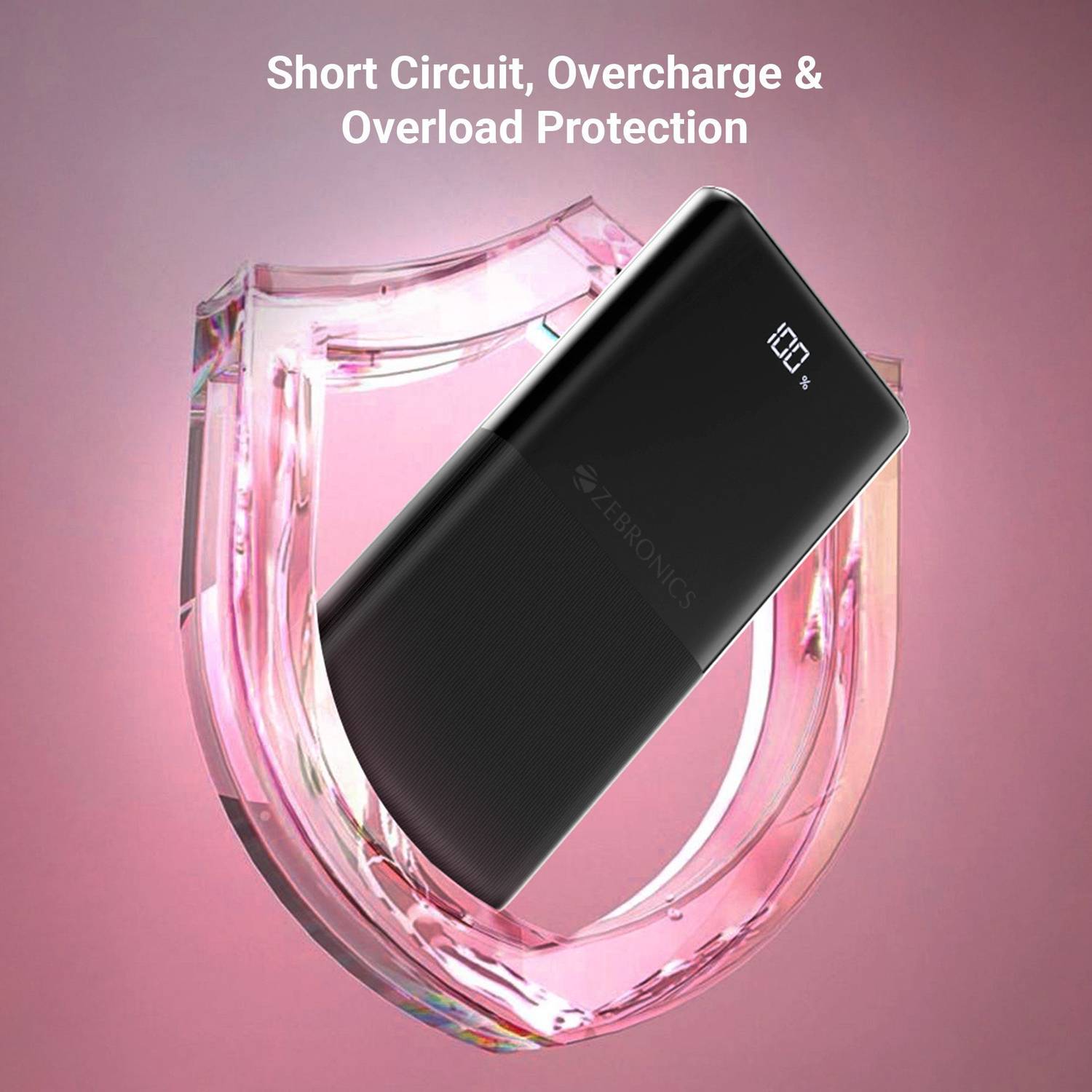 ZEBRONICS 10000mAh 22.5W Slim Power Bank (Black) - Image 5