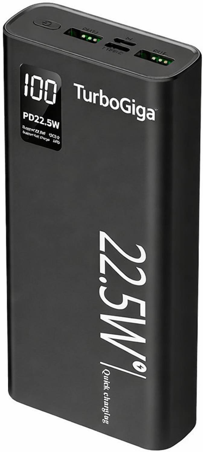 TURBOGIGA 30000 mAh 22.5 W Compact Pocket Size Power Bank