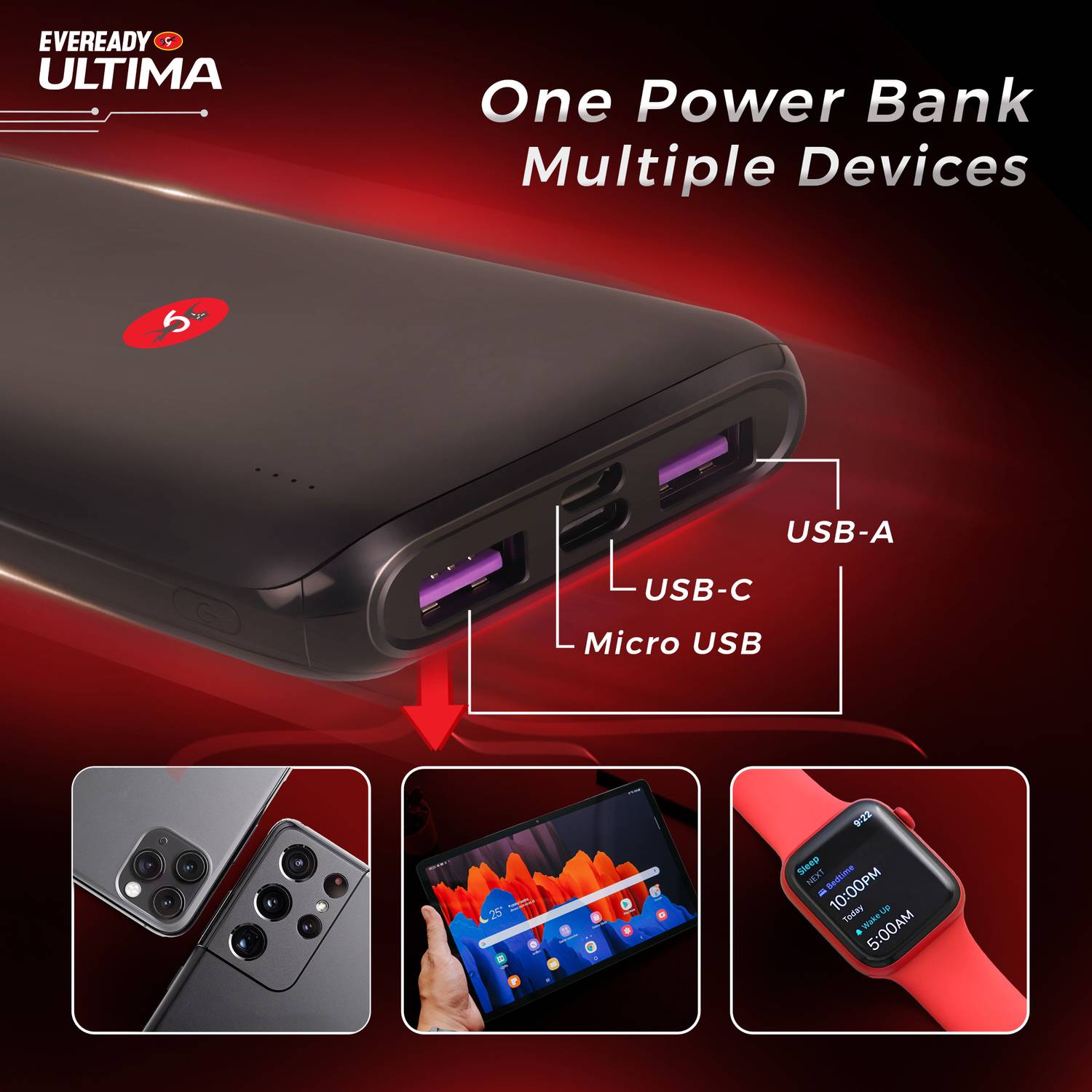 EVEREADY Everedy 10000 mAh Power Bank - Image 4
