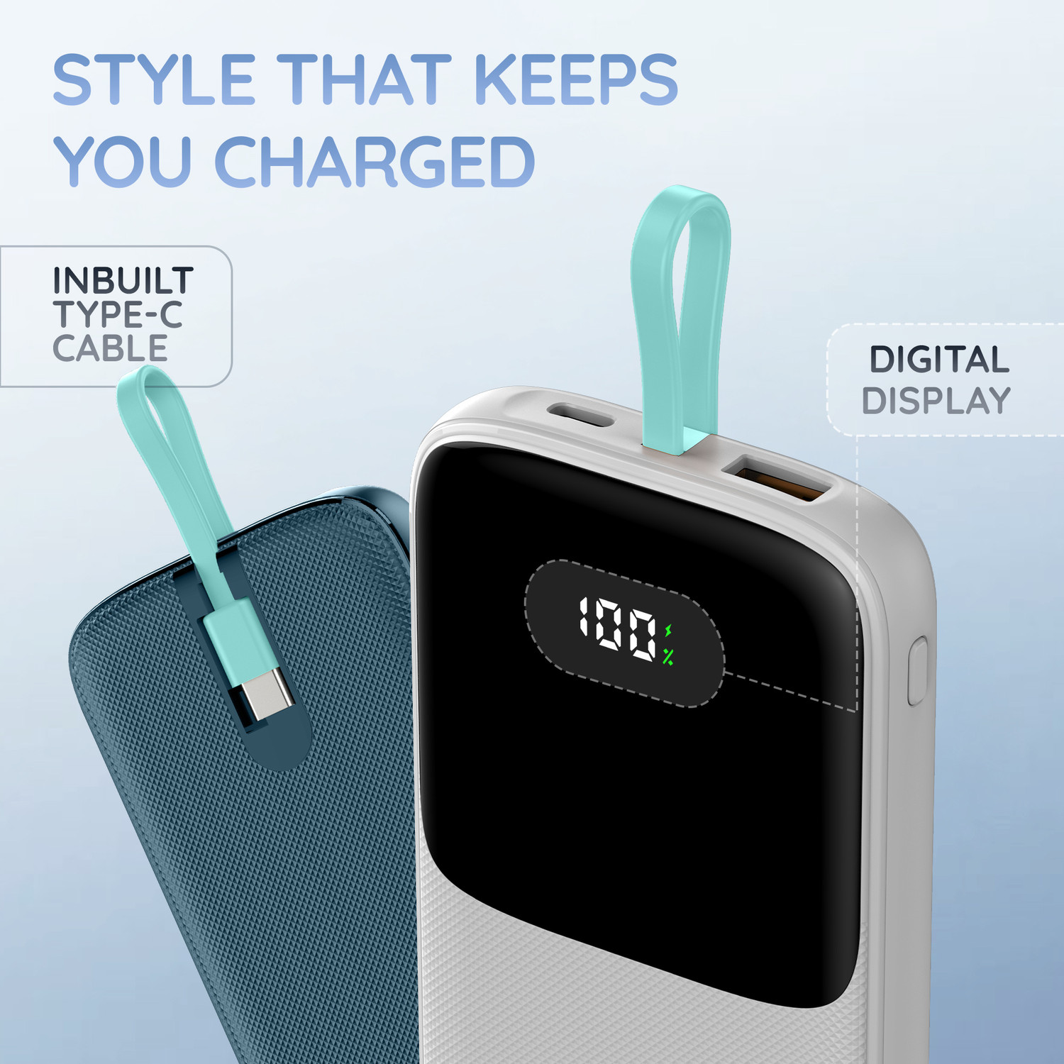 Image of Pebble 10000 mAh Ultra Compact Pocket Size Power Bank