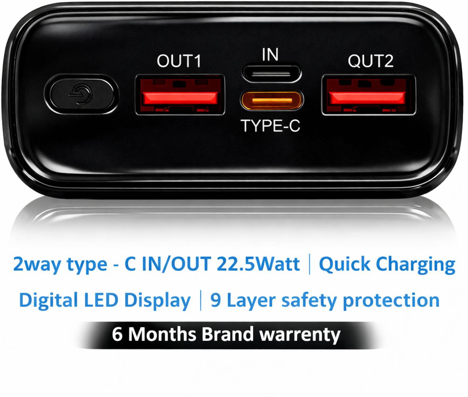 Binori 60000 mAh 22.5W Black Power Bank - Image 3