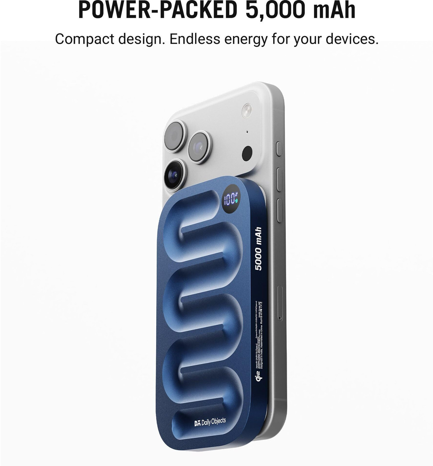 Image of DailyObjects 5000 mAh 20 W Wired & Wireless With MagSafe Compact Pocket Size Power Bank