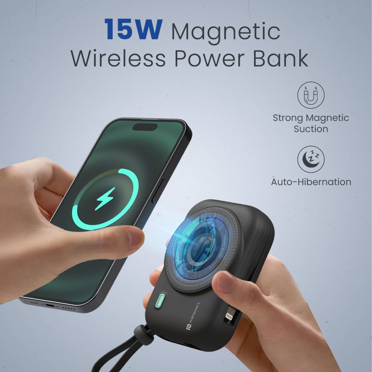 Portronics 10000 mAh 22.5W Wireless Power Bank - Image 3
