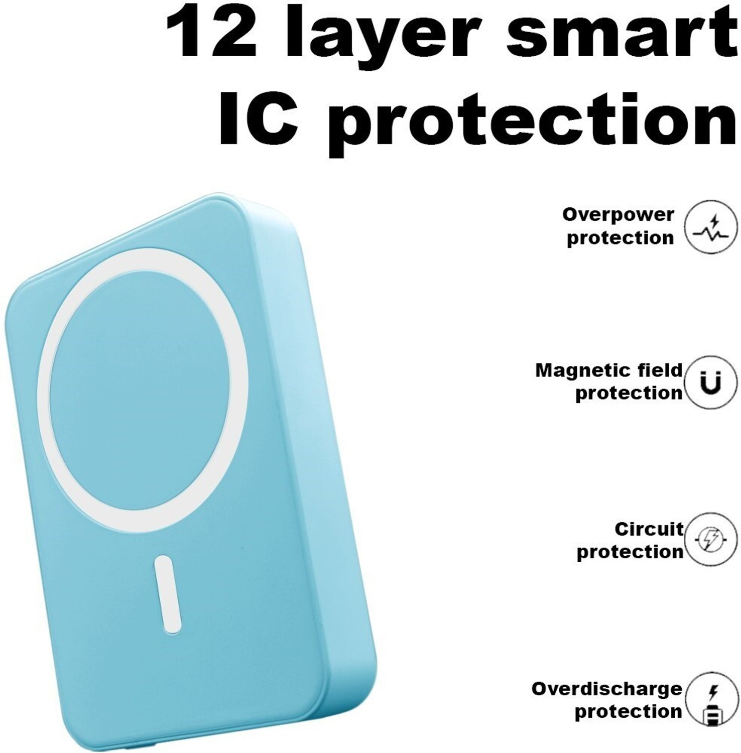 Image of Iqoniqe 10000 mAh 22.5 W Wireless With MagSafe Mini Pocket Size Power Bank