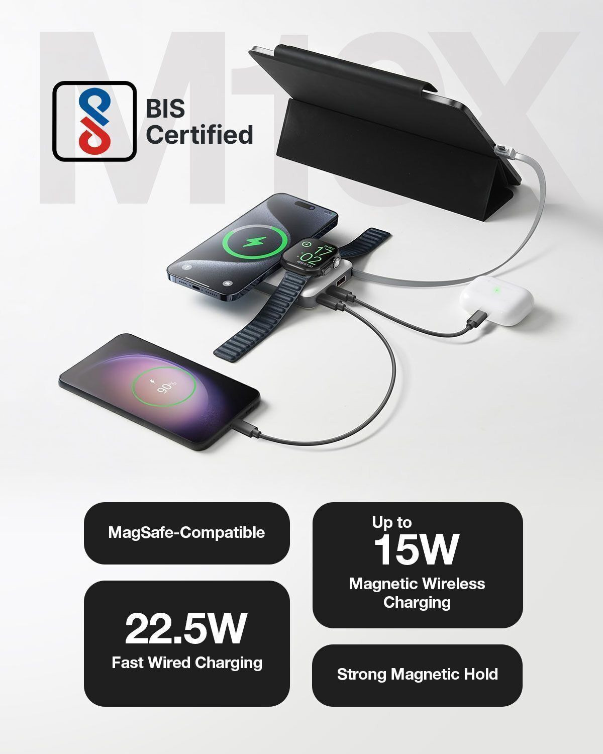 Image of RAEGR 10000 mAh 15 W Wireless With MagSafe Compact Pocket Size Power Bank