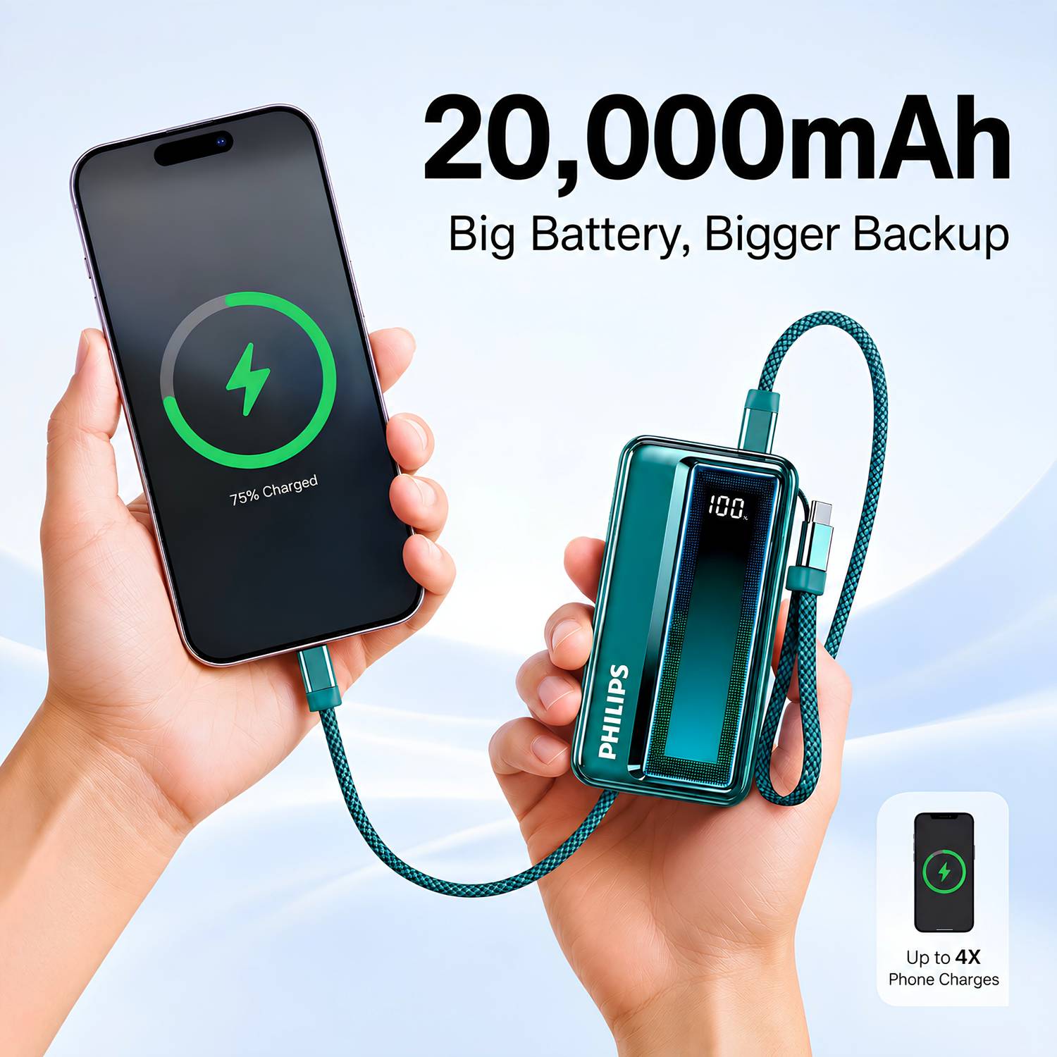 Philips 20000 mAh 45W Nano Power Bank - Image 4