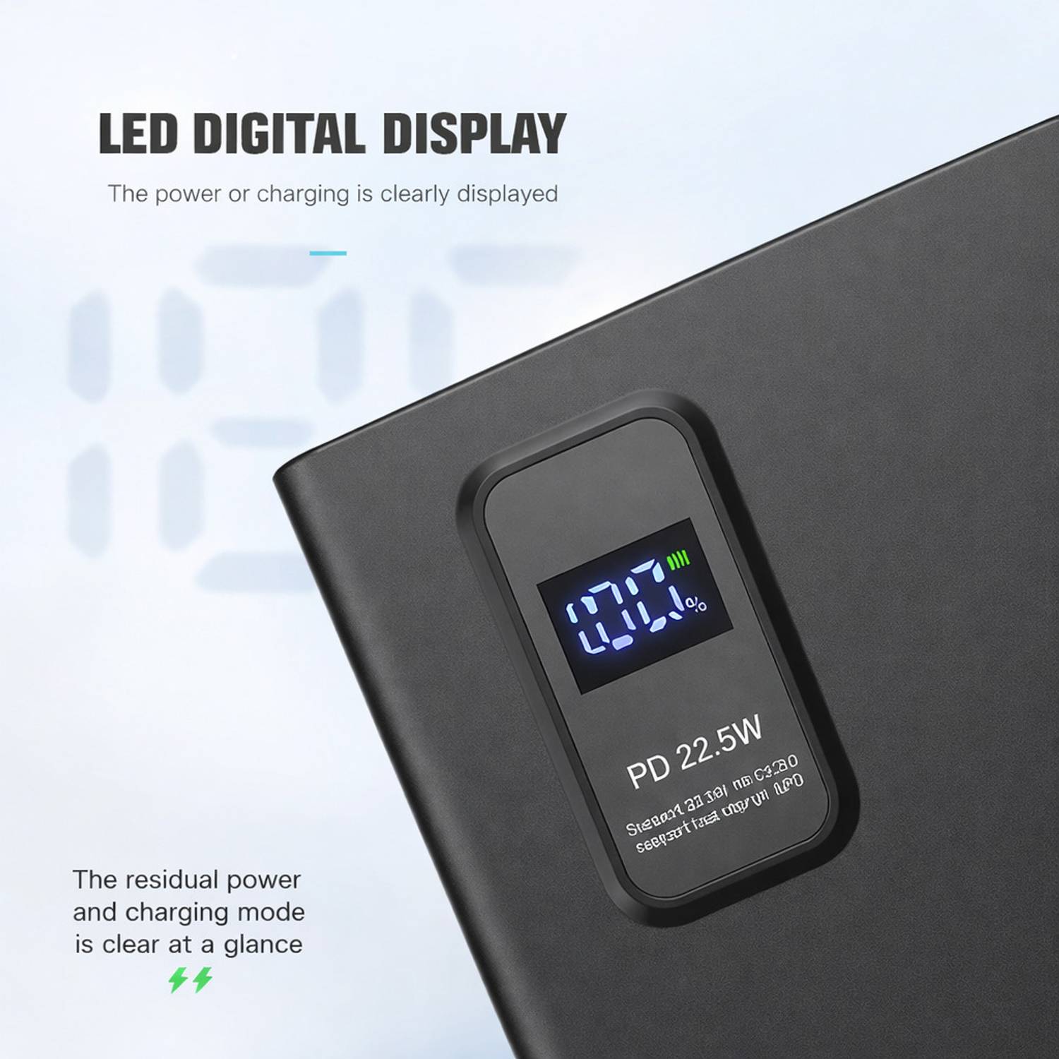 Binori 60000 mAh 22.5W Black Power Bank - Image 5