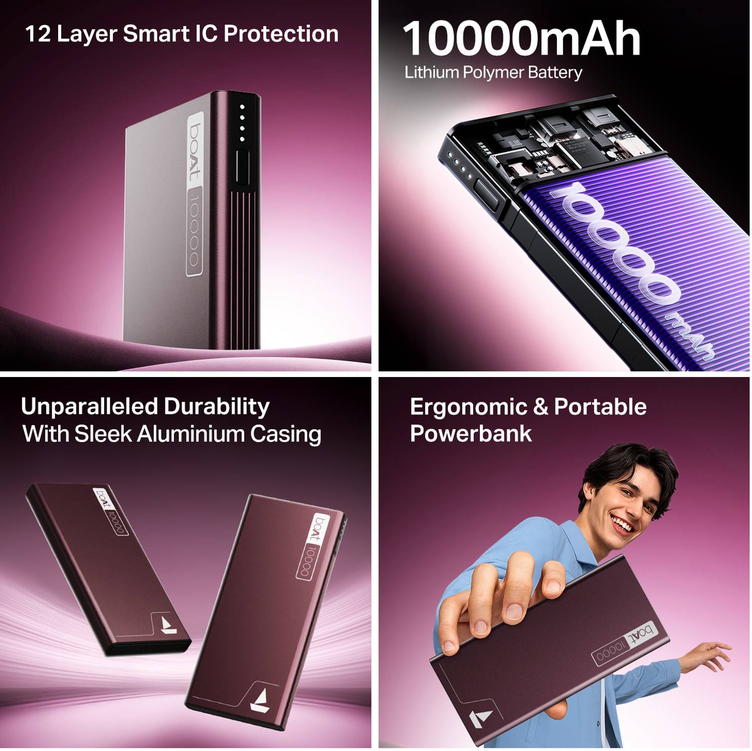 boAt 10000 mAh 22.5W Slim Power Bank - Image 2