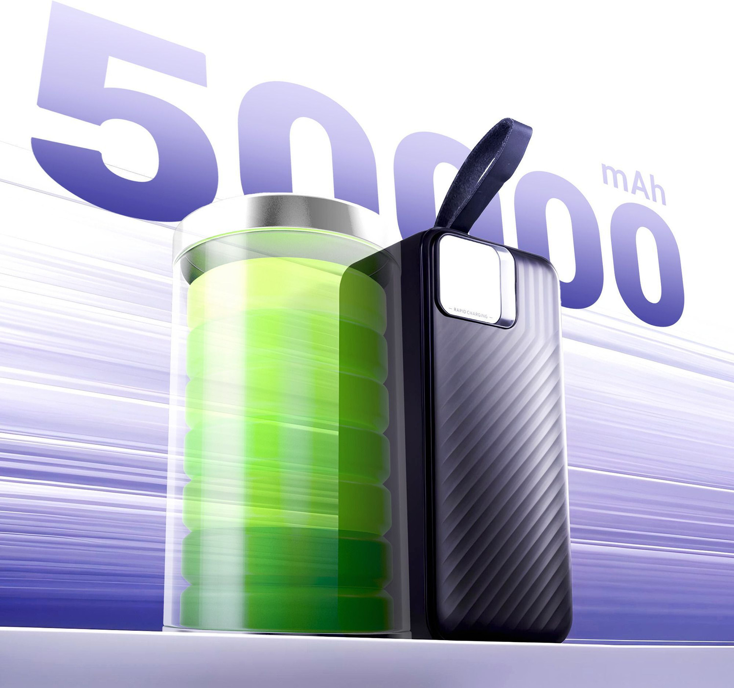 Image of ZEBRONICS 50000 mAh 22.5 W Slim Power Bank