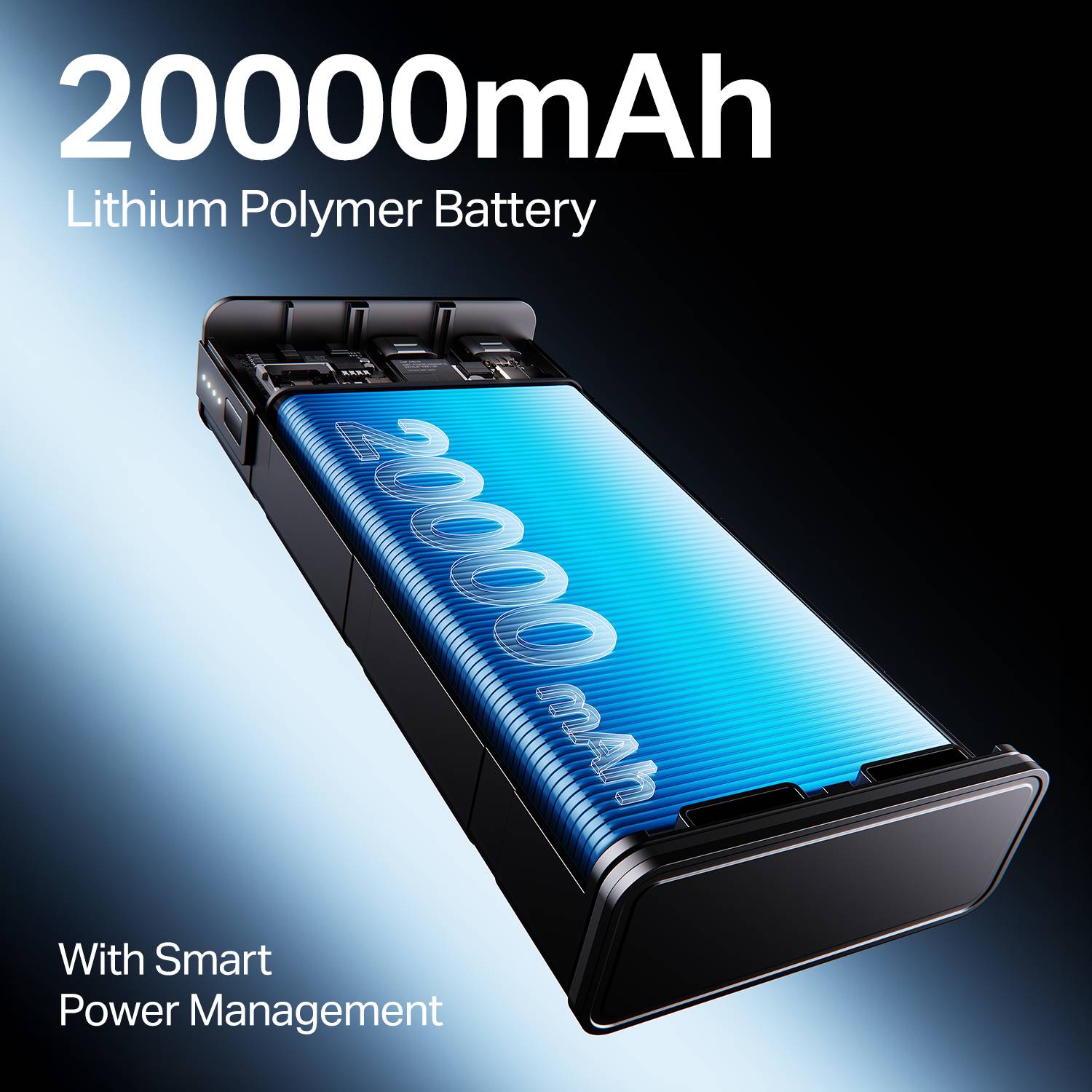 boAt 20000 mAh 22.5W Slim Power Bank Black - Image 3