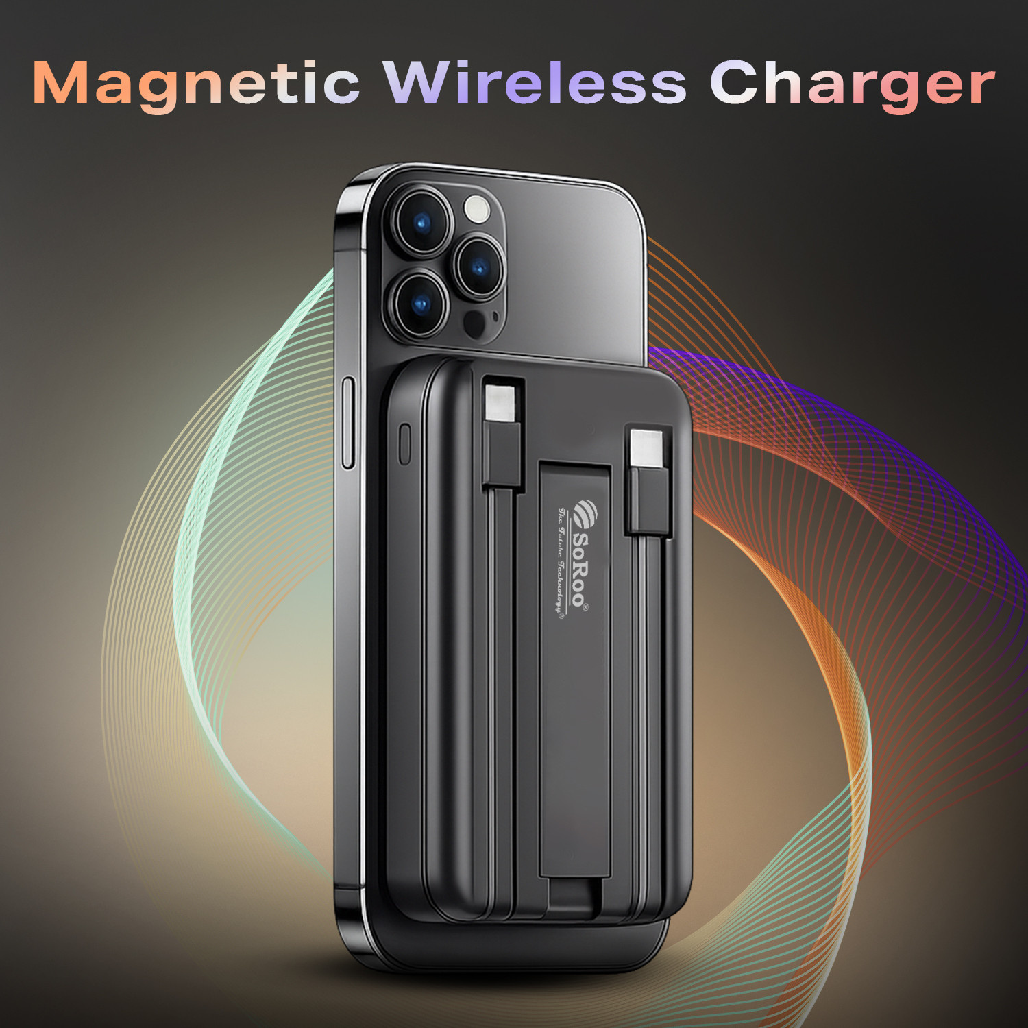 Image of Soroo Future 10000 mAh 30 W Wired & Wireless With MagSafe Ultra Compact Pocket Size Power Bank