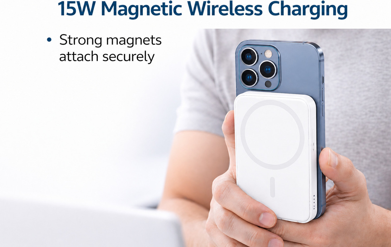 Image of PRAKASHAMAYA Super Fast Charging 25w Magesafe 10000mAh for phone Lithium Solar Battery