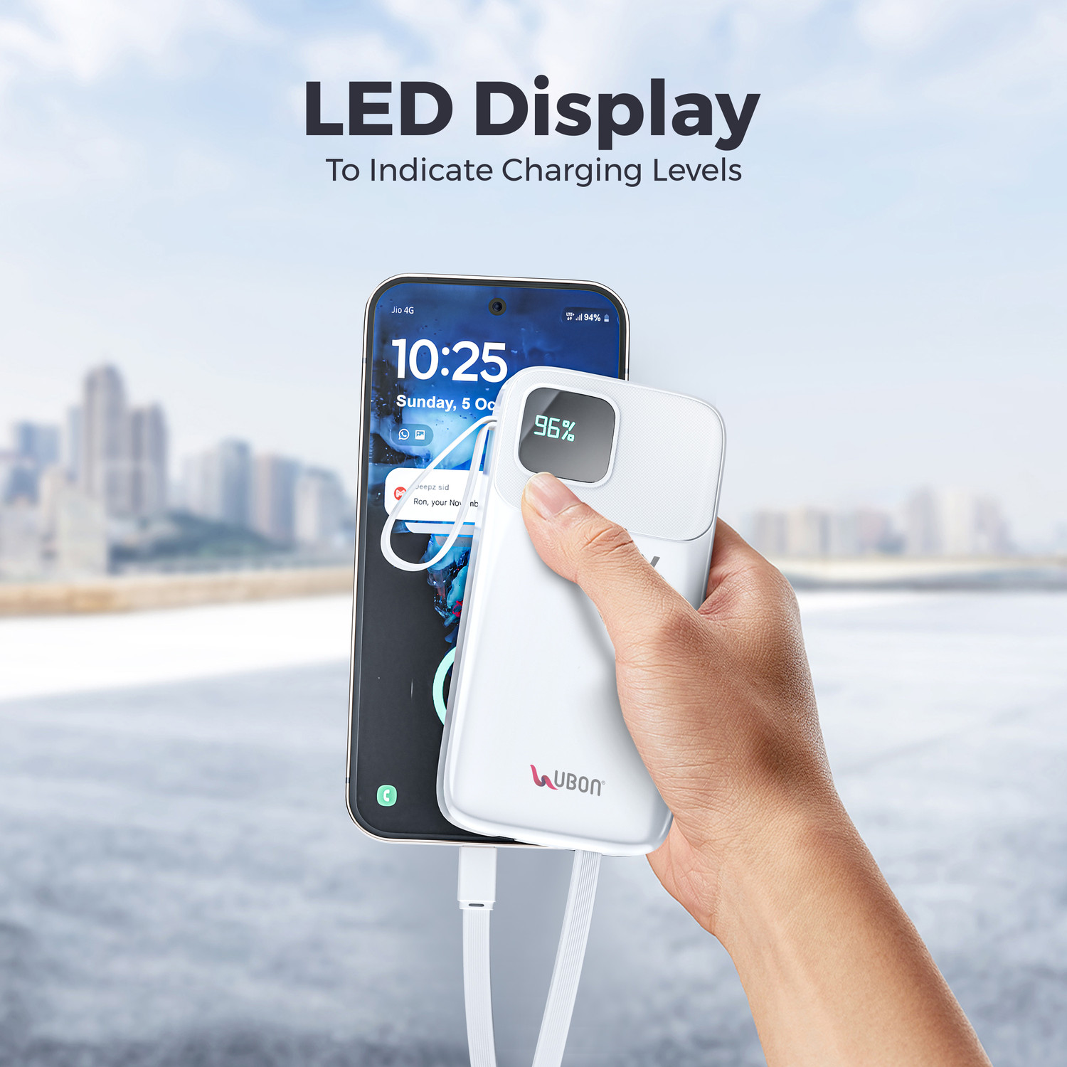 Image of Ubon 10000 mAh 30 W Pocket Size Power Bank