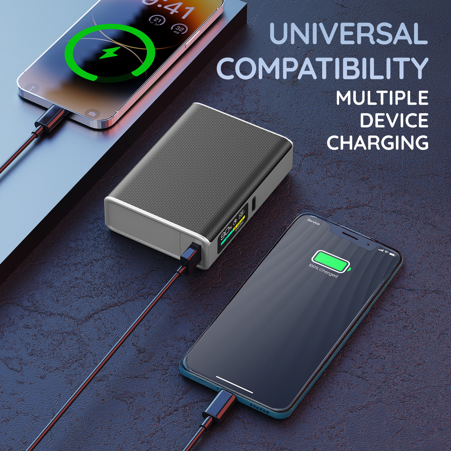 Image of Pebble 10000 mAh Ultra Compact Pocket Size Power Bank