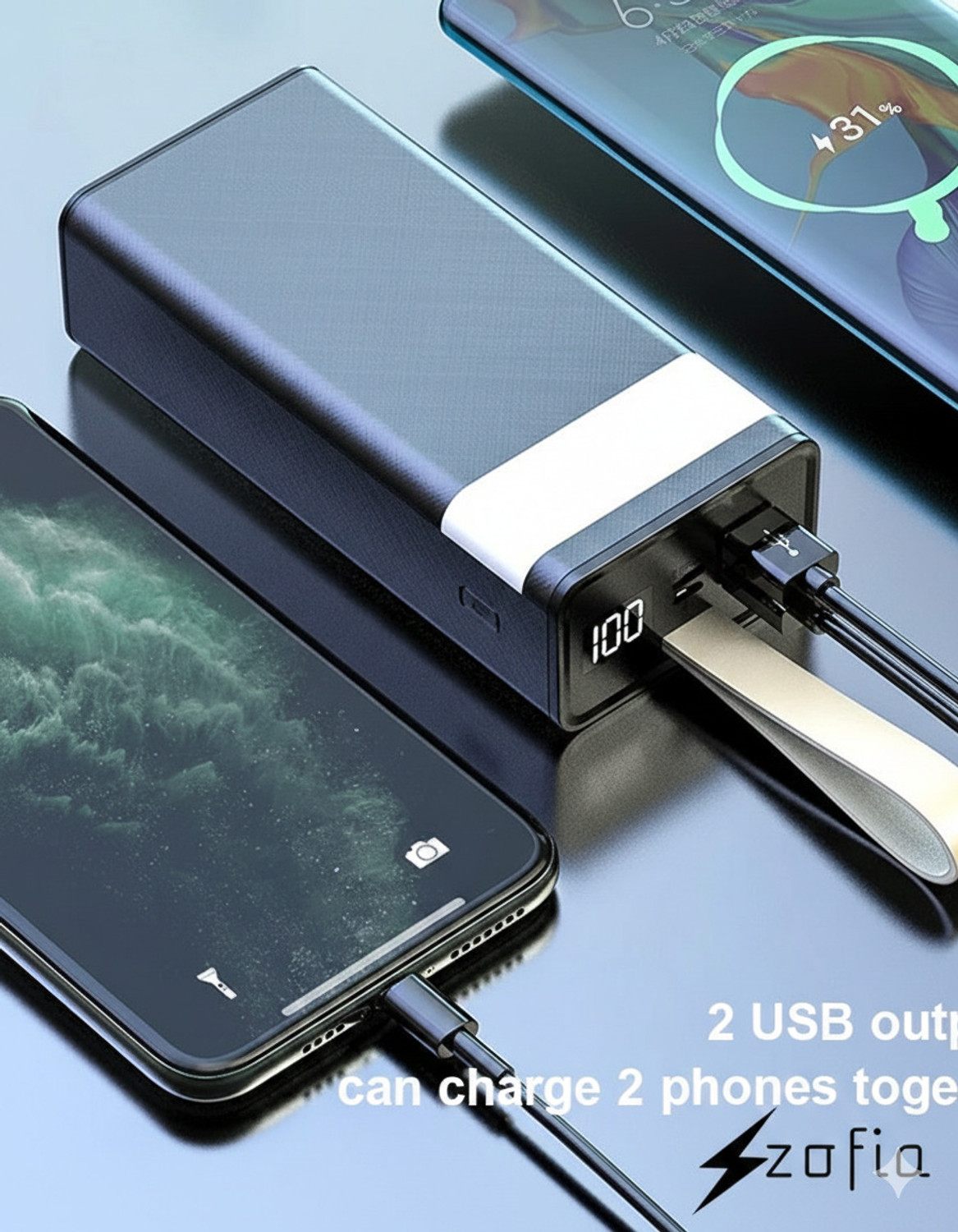 Image of zofia 30000 mAh 22.5 W Compact Pocket Size Power Bank