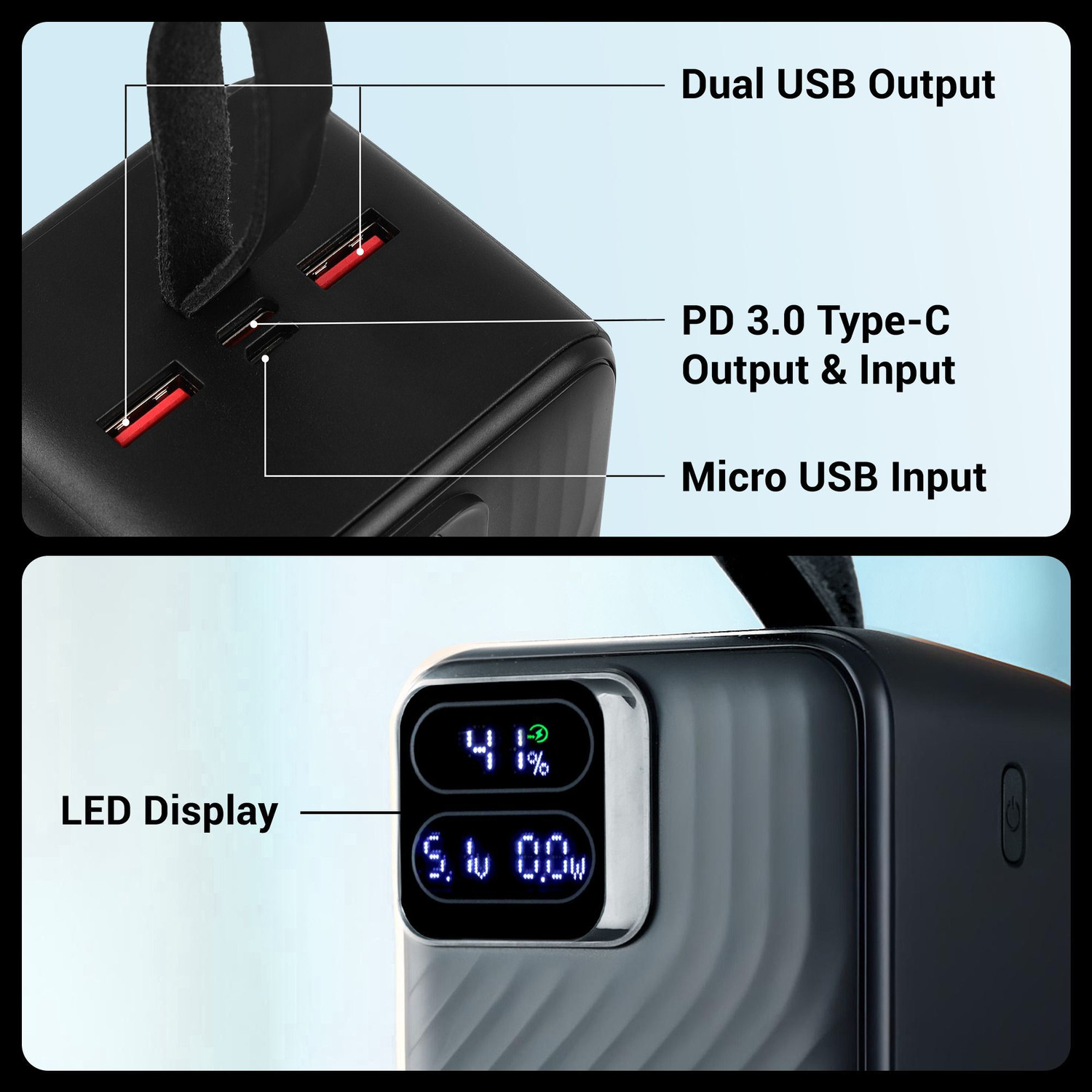 Image of ZEBRONICS 50000 mAh 22.5 W Slim Power Bank