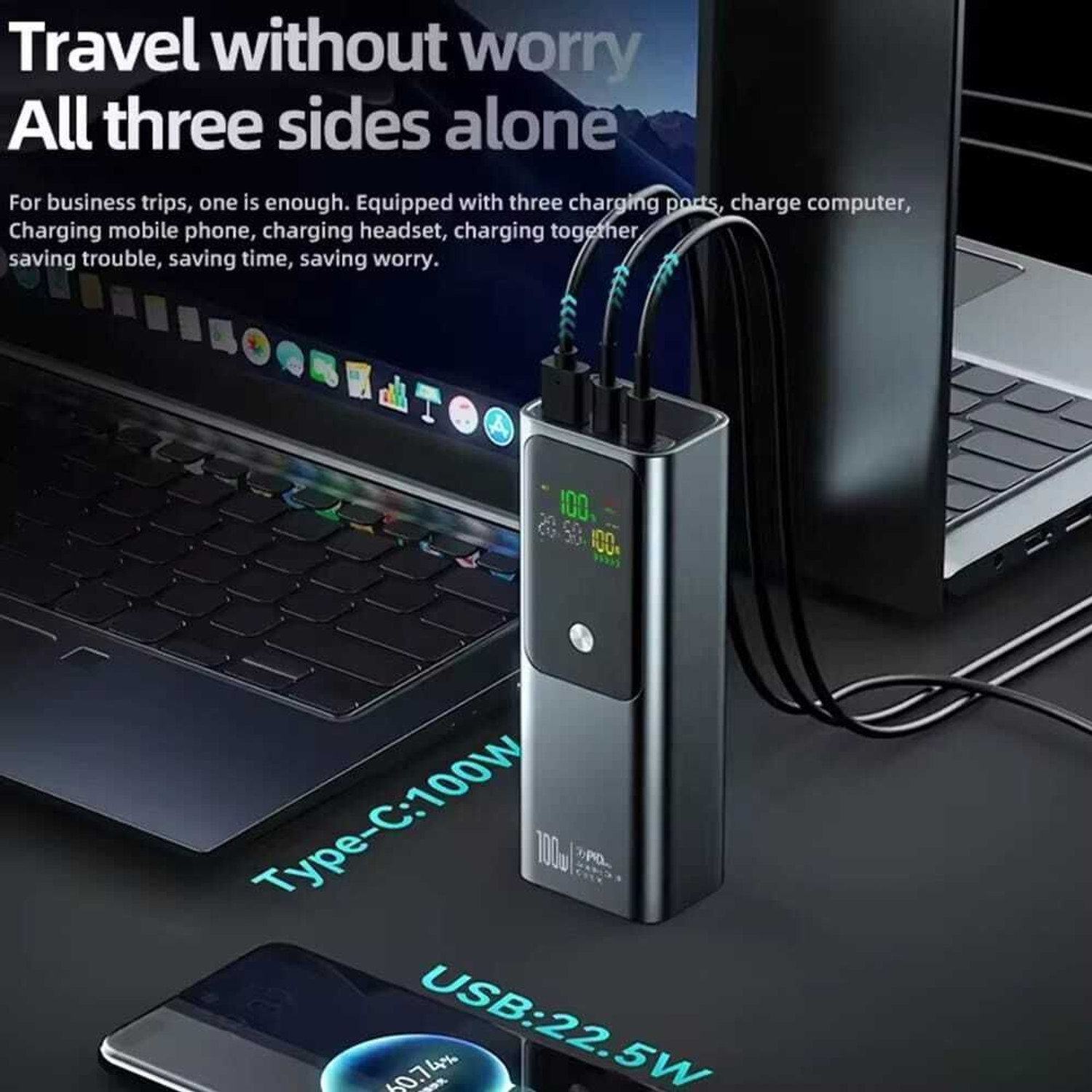 Image of Alible 20000 mAh 100 W Compact Pocket Size Power Bank
