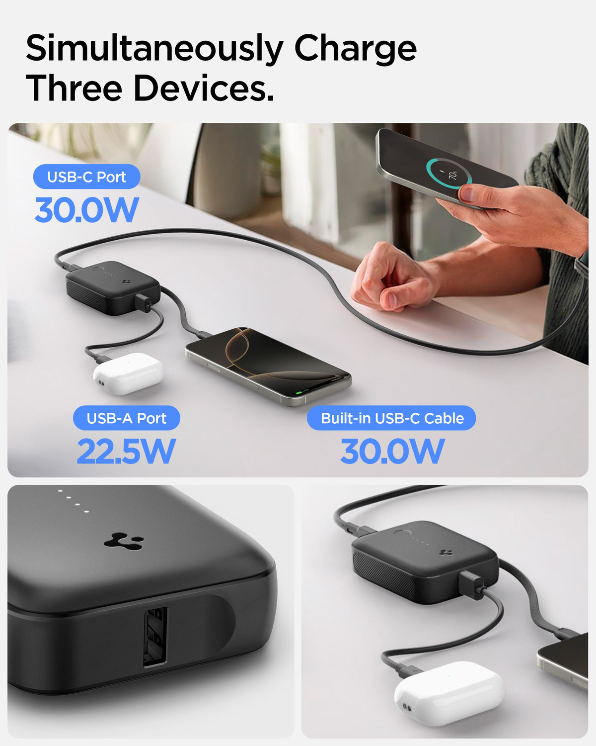 Image of Spigen 10000 mAh 30 W Compact Pocket Size Power Bank