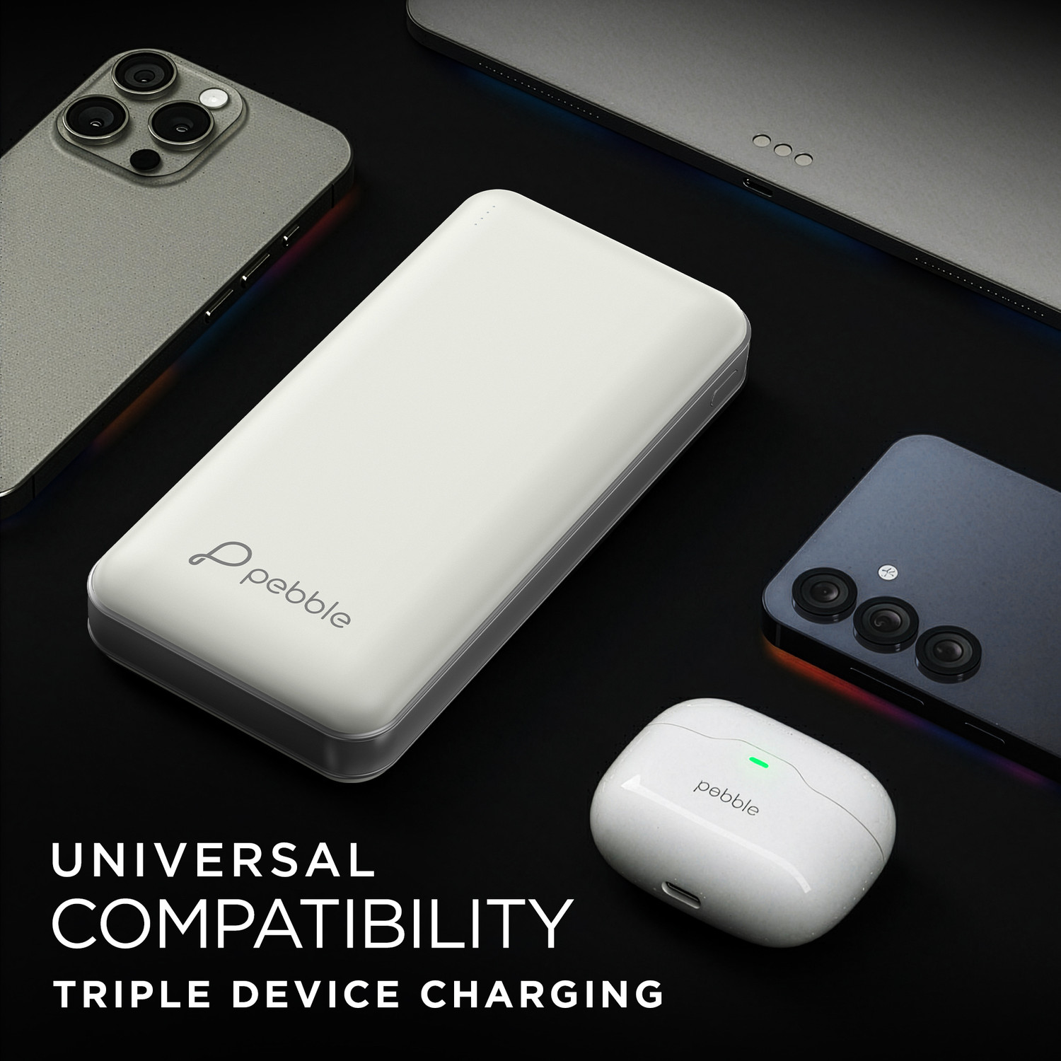 Image of Pebble 30000 mAh Compact Pocket Size Power Bank
