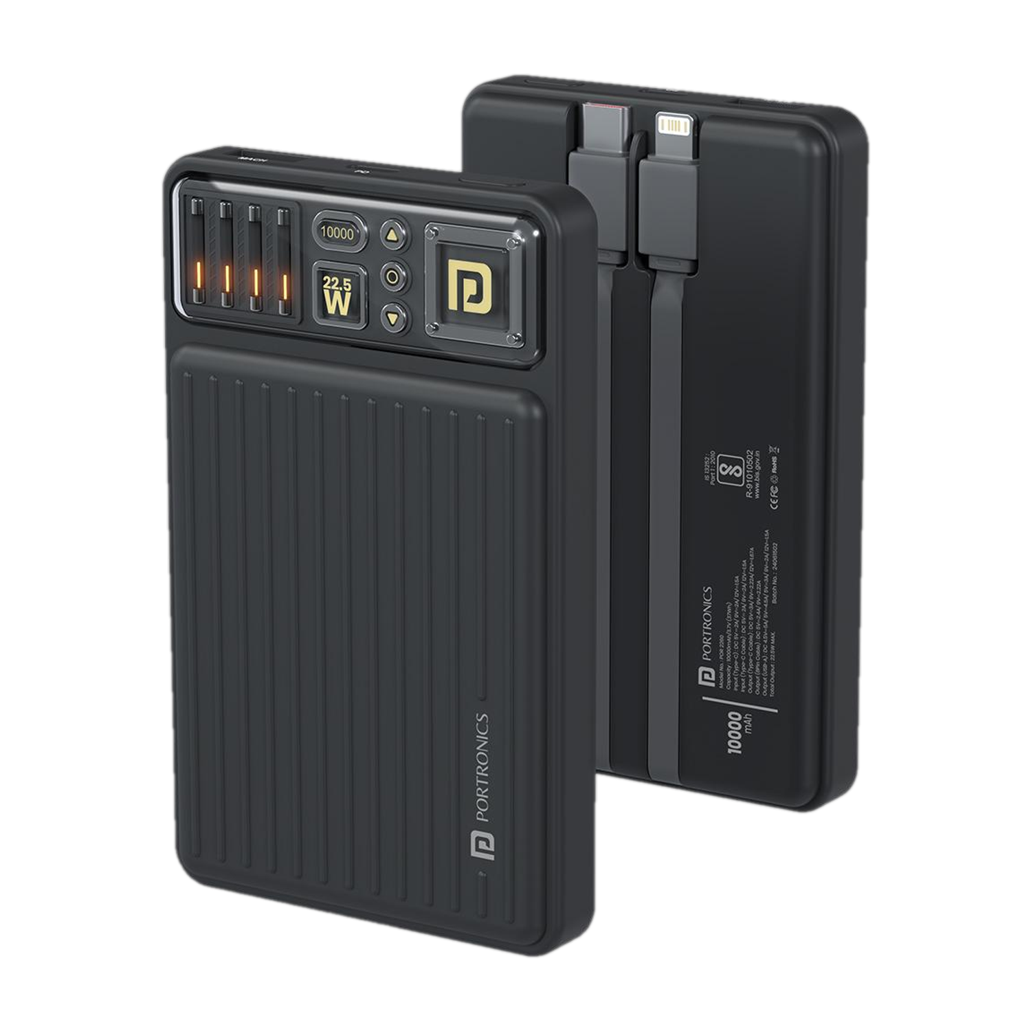 Portronics 10000 mAh 22.5 W Mini Pocket Power Bank