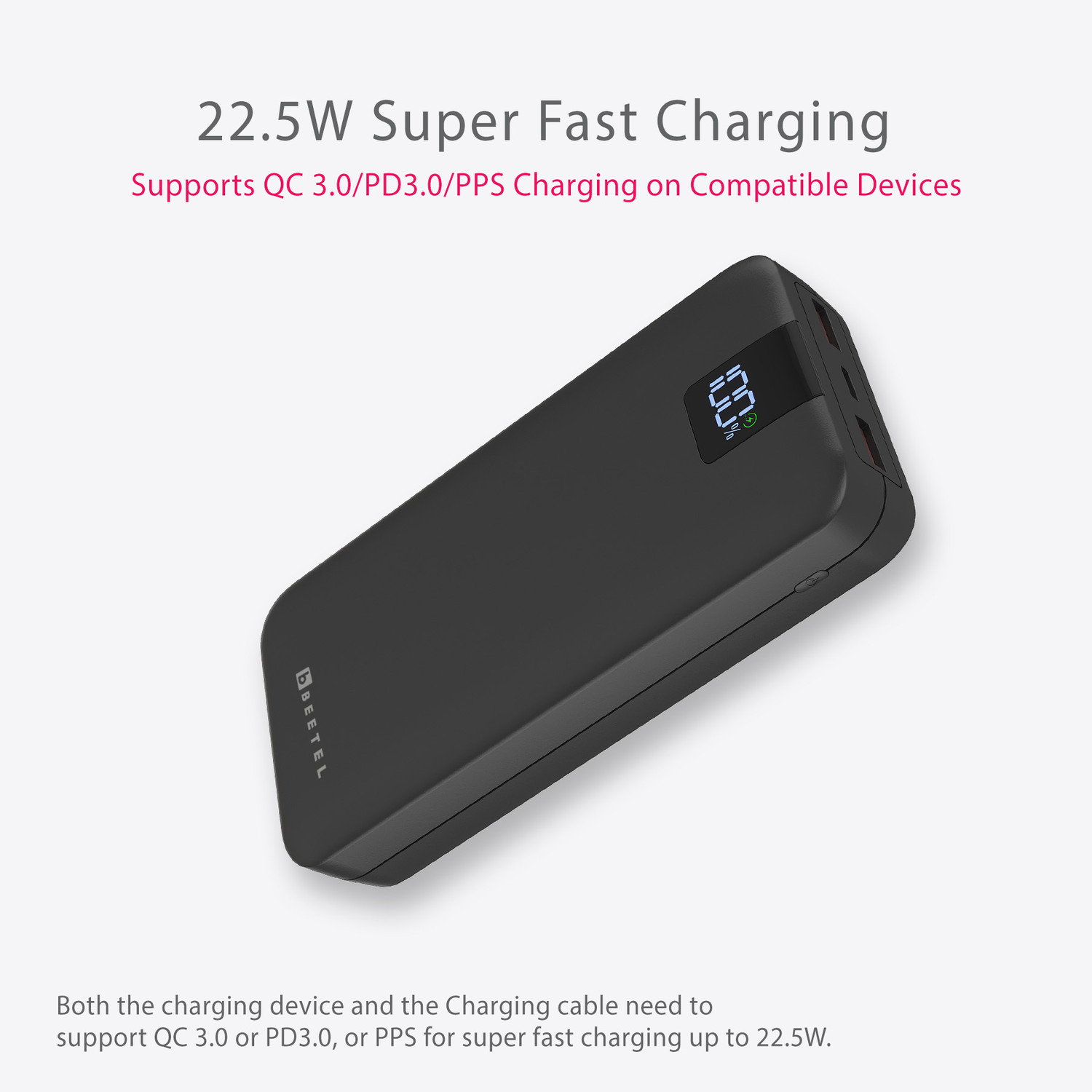 Image of Beetel 20000 mAh 22.5 W Power Bank