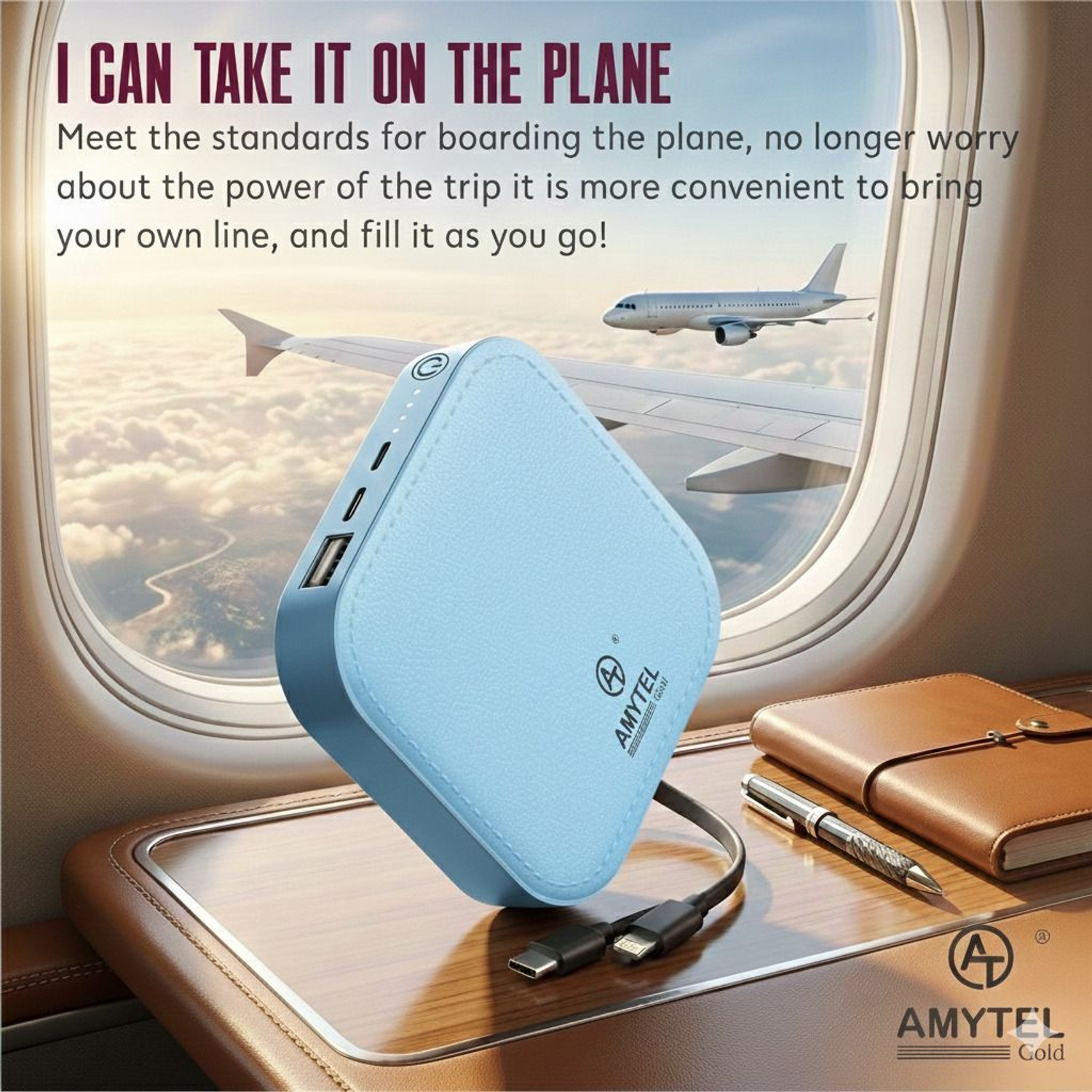 Image of AMYTEL 7050 mAh 5 W Mini Pocket Size Power Bank
