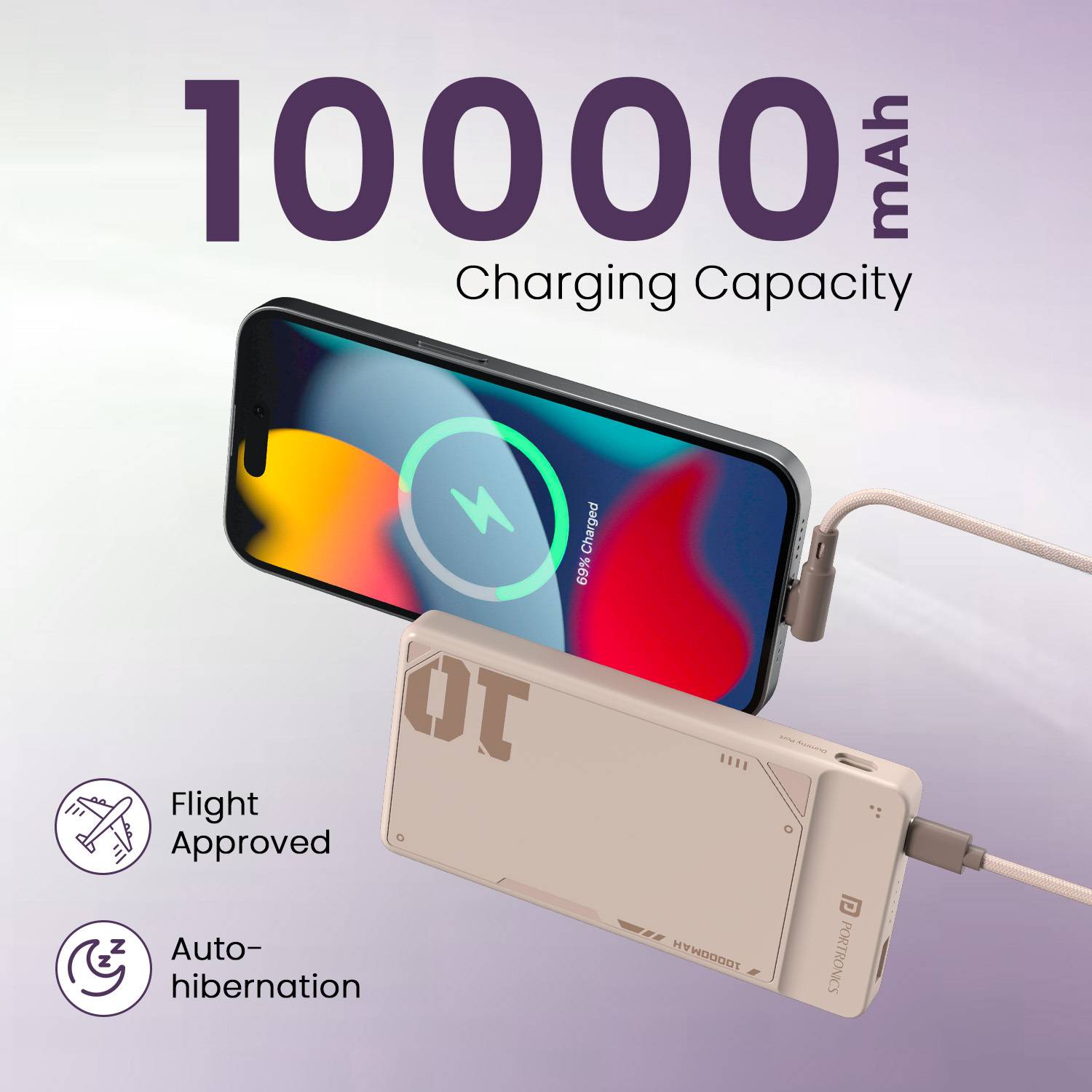 Portronics 10000 mAh 22.5W Compact Power Bank - Image 2