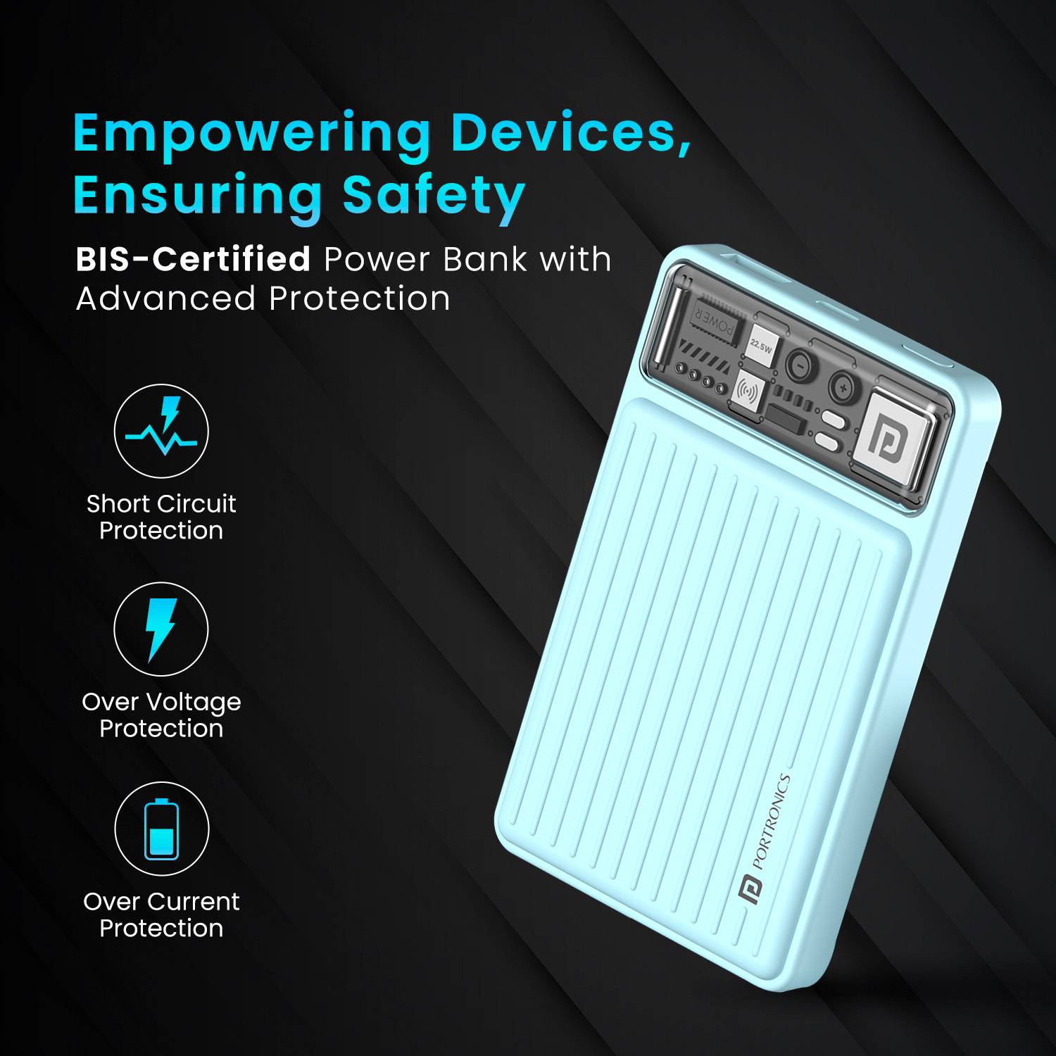 Portronics 10000 mAh 22.5W Wireless Power Bank - Image 3
