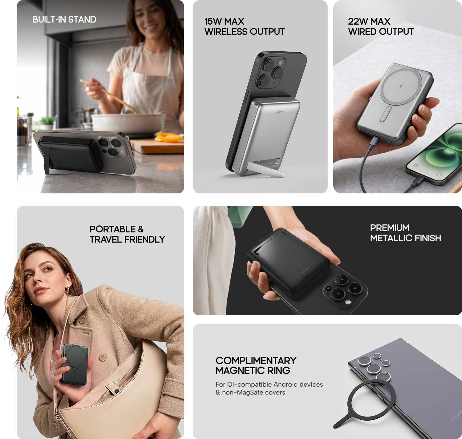 Noise 10000 mAh 22W Wired & Wireless Power Bank - Image 3
