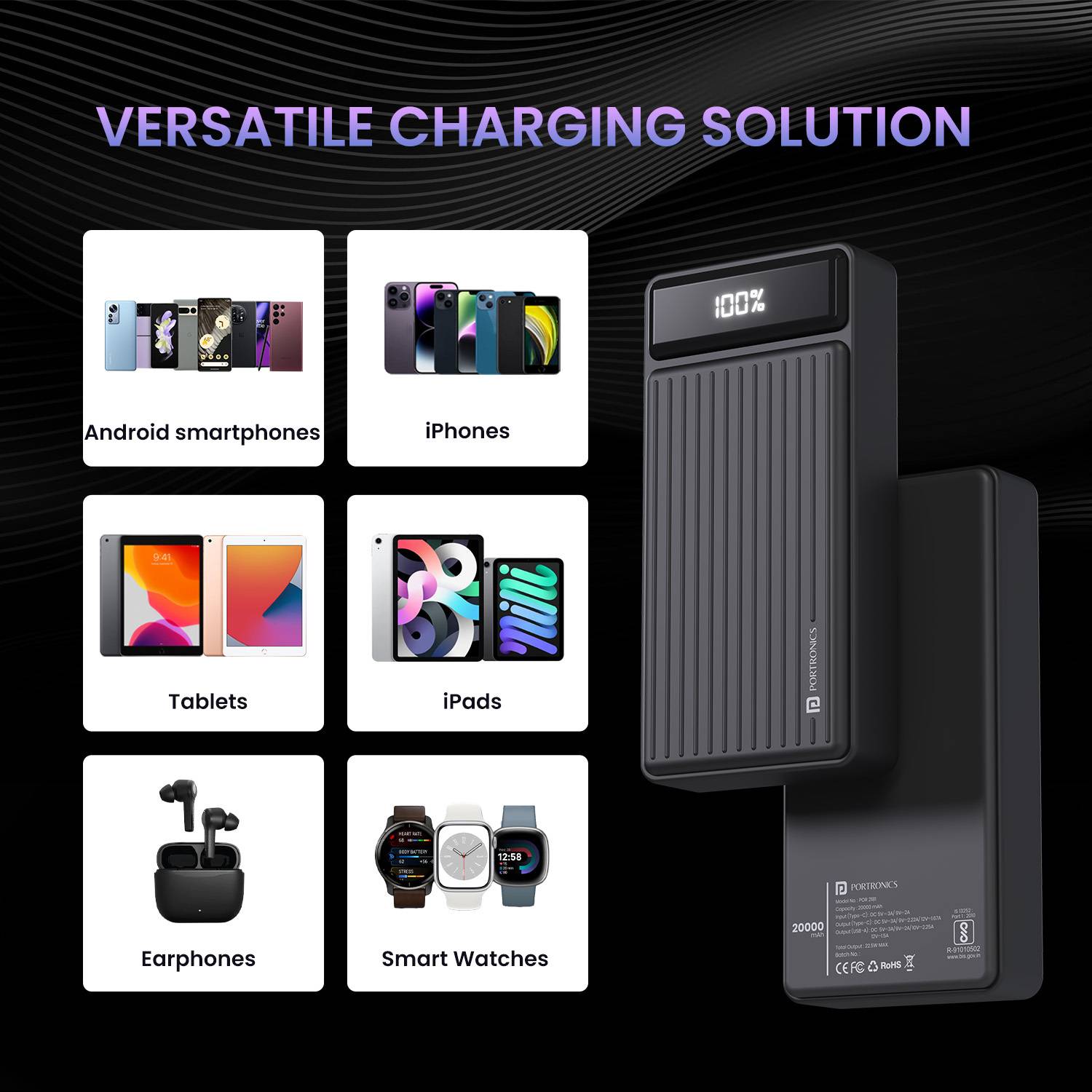 Portronics 20000 mAh 22.5W Compact Power Bank - Image 4