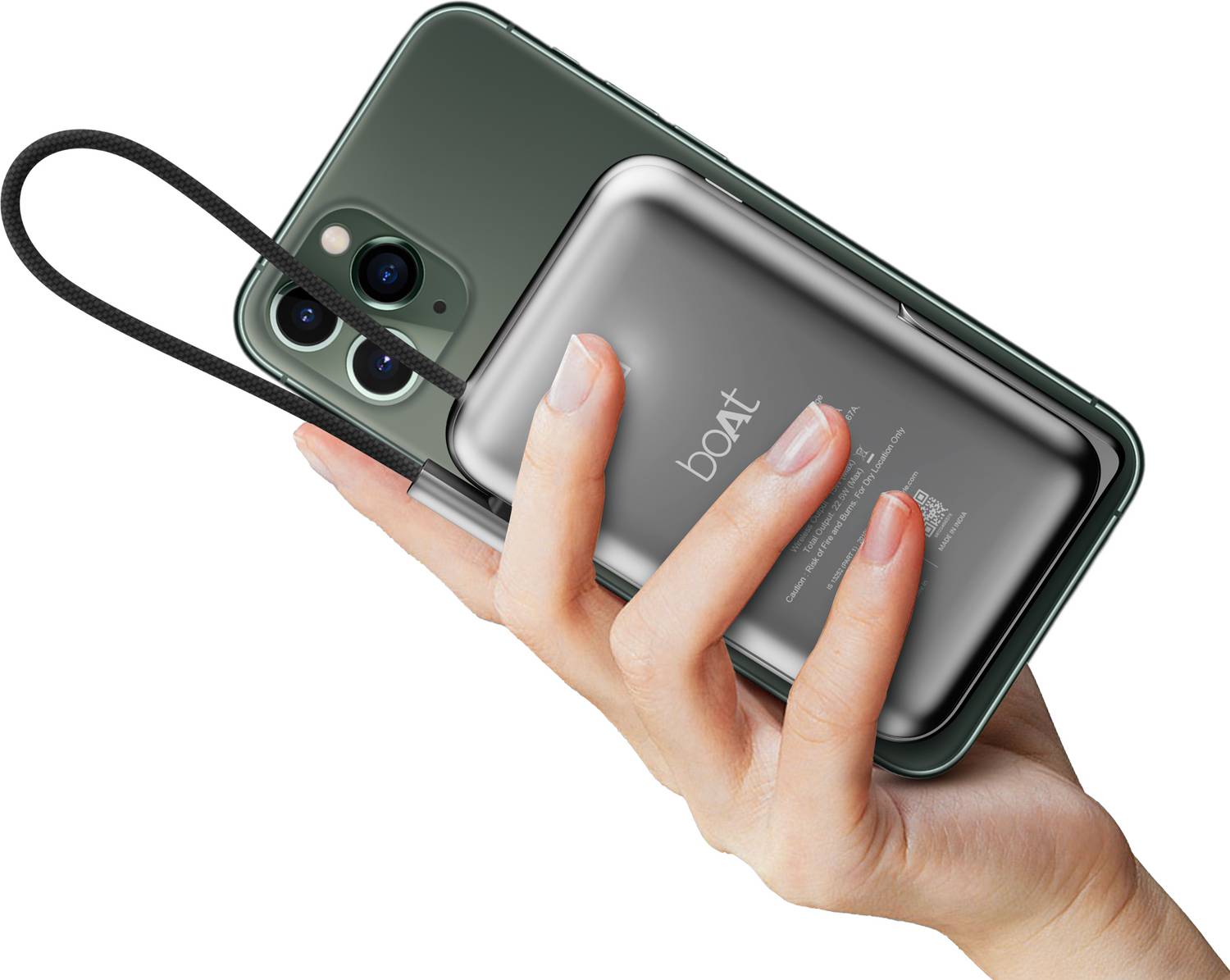 boAt 10000mAh 22.5W Wired & Wireless MagSafe Power Bank - Image 1