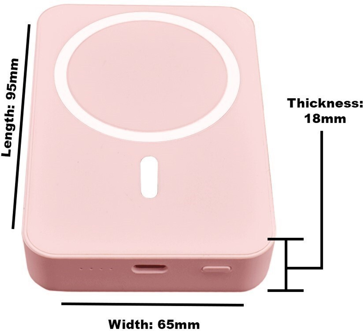 Image of FAHIG 10000 mAh 22.5 W Wired & Wireless With MagSafe Mini Pocket Size Power Bank