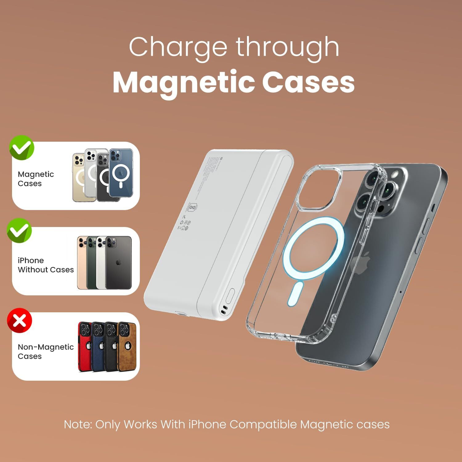 Image of Portronics 10000 mAh 22.5 W Wireless Compact Pocket Size Power Bank