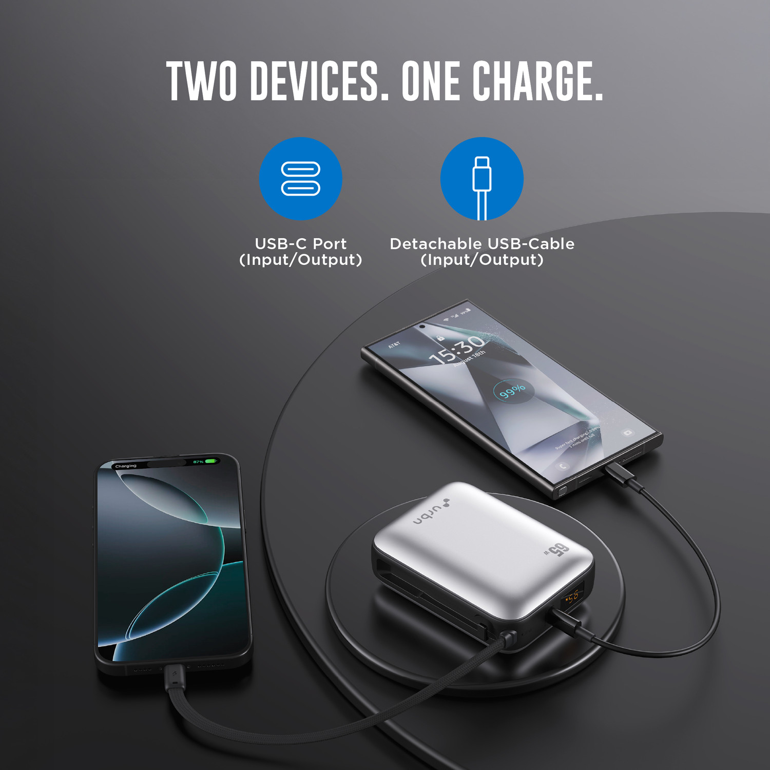 Image of URBN 20000 mAh 65 W Nano Pocket Size Power Bank