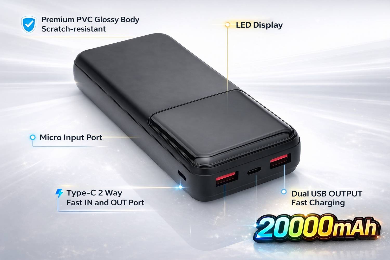 MIMO BINORI 200000 mAh 22.5W Compact Power Bank - Image 5