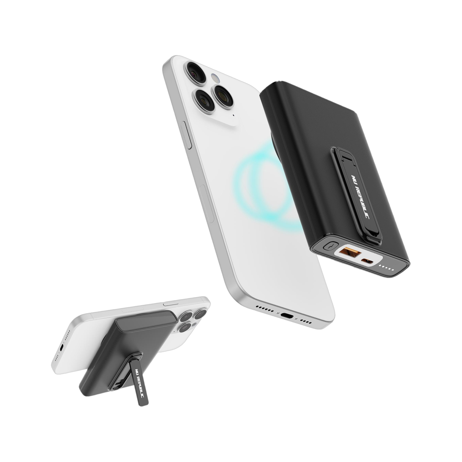 Image of Nu Republic 10000 mAh 22.5 W Wired & Wireless With MagSafe Compact Pocket Size Power Bank