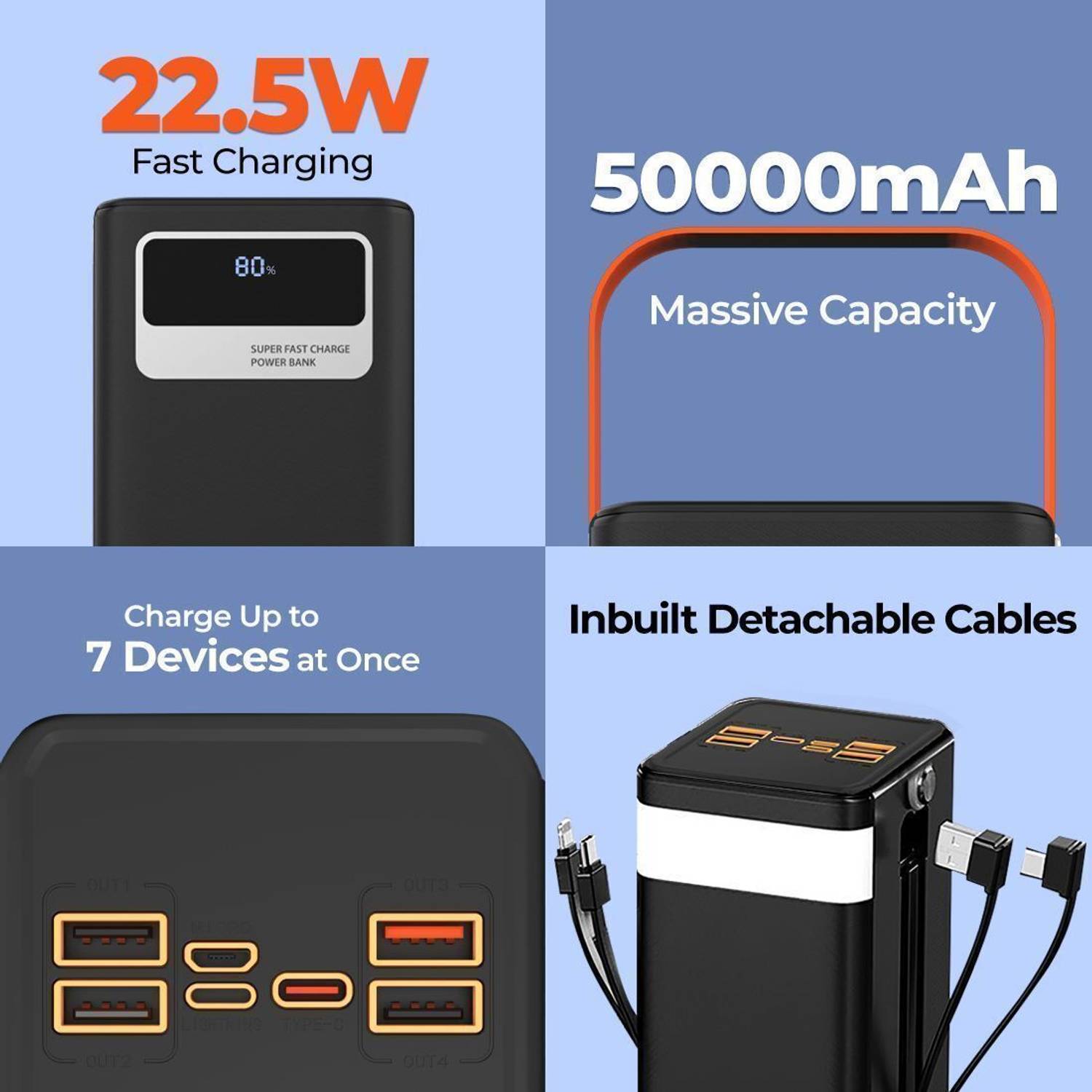 Walta Elite 50000 mAh 22.5W Power Bank - Image 2