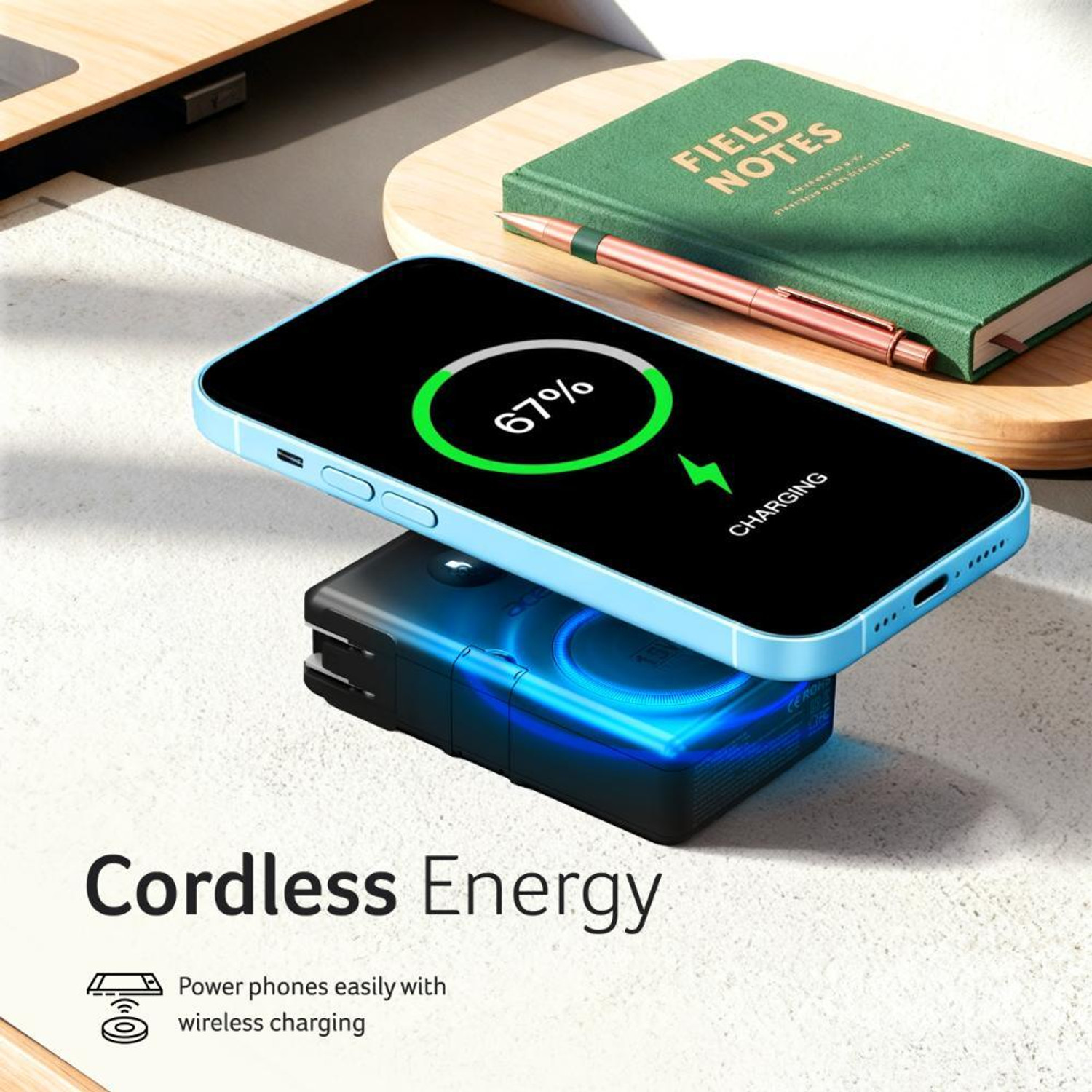 Image of Acer 20000 mAh 65 W Wired & Wireless Compact Pocket Size Power Bank